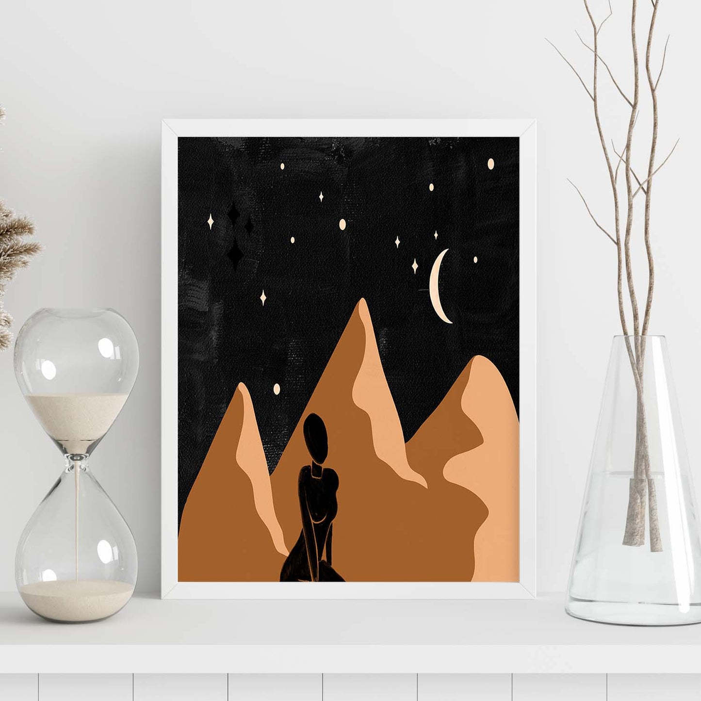 Poster de imágenes de la naturaleza. Dibujos en tonos marrones. 'Naturaleza 4'.-Artwork-Nacnic-Nacnic Estudio SL