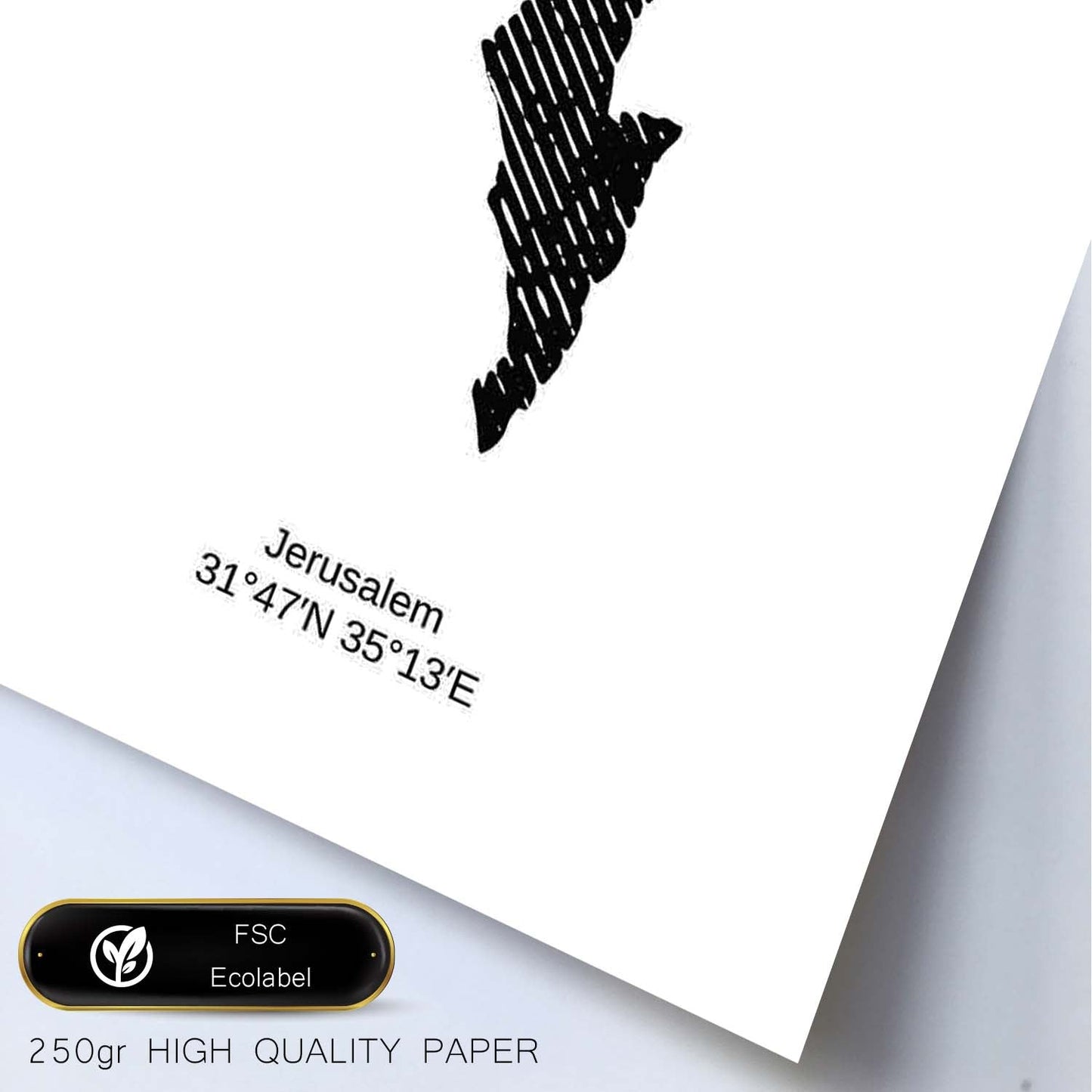 Poster de Israel. Láminas de paises y continentes del mundo.-Artwork-Nacnic-Nacnic Estudio SL