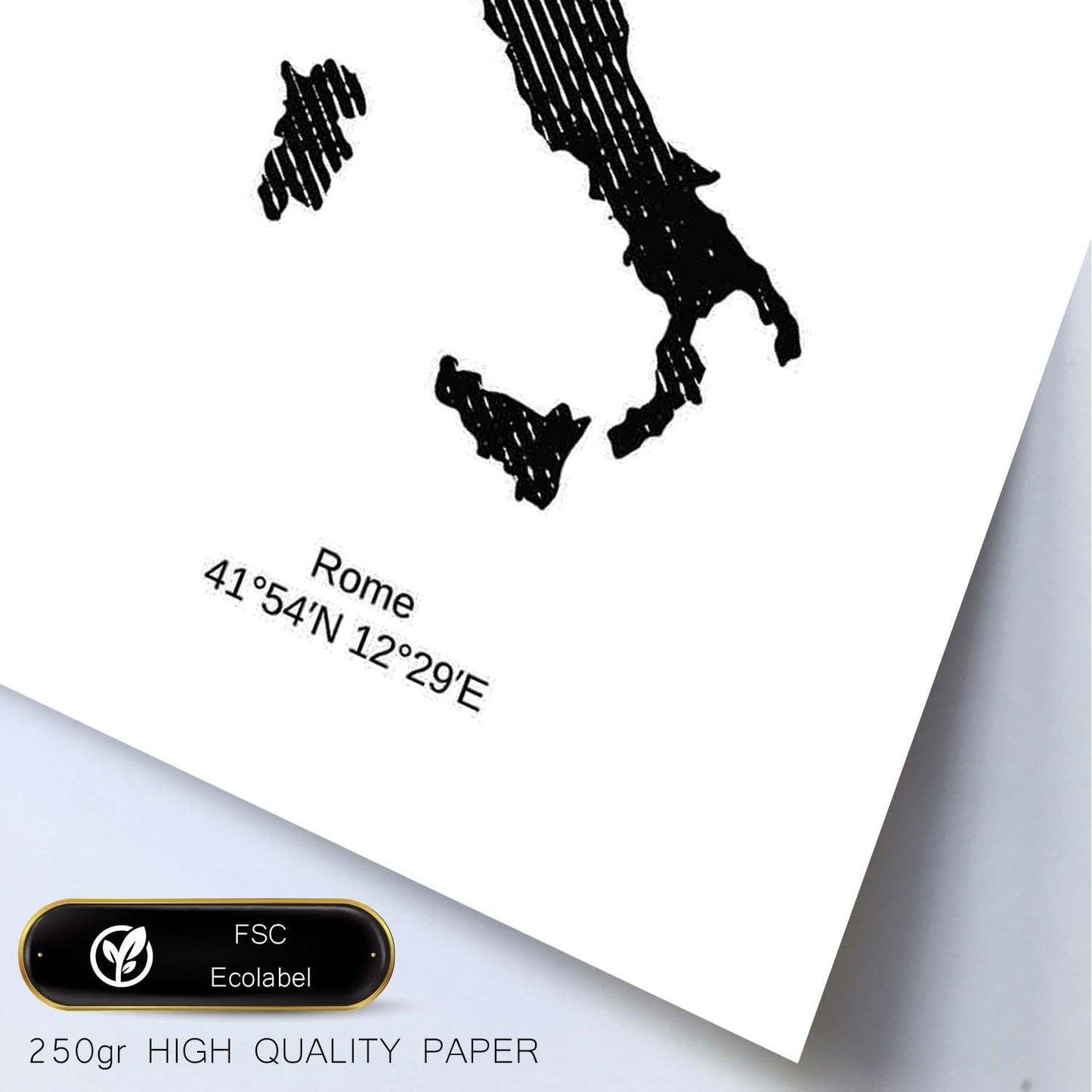 Poster de Italia. Láminas de paises y continentes del mundo.-Artwork-Nacnic-Nacnic Estudio SL