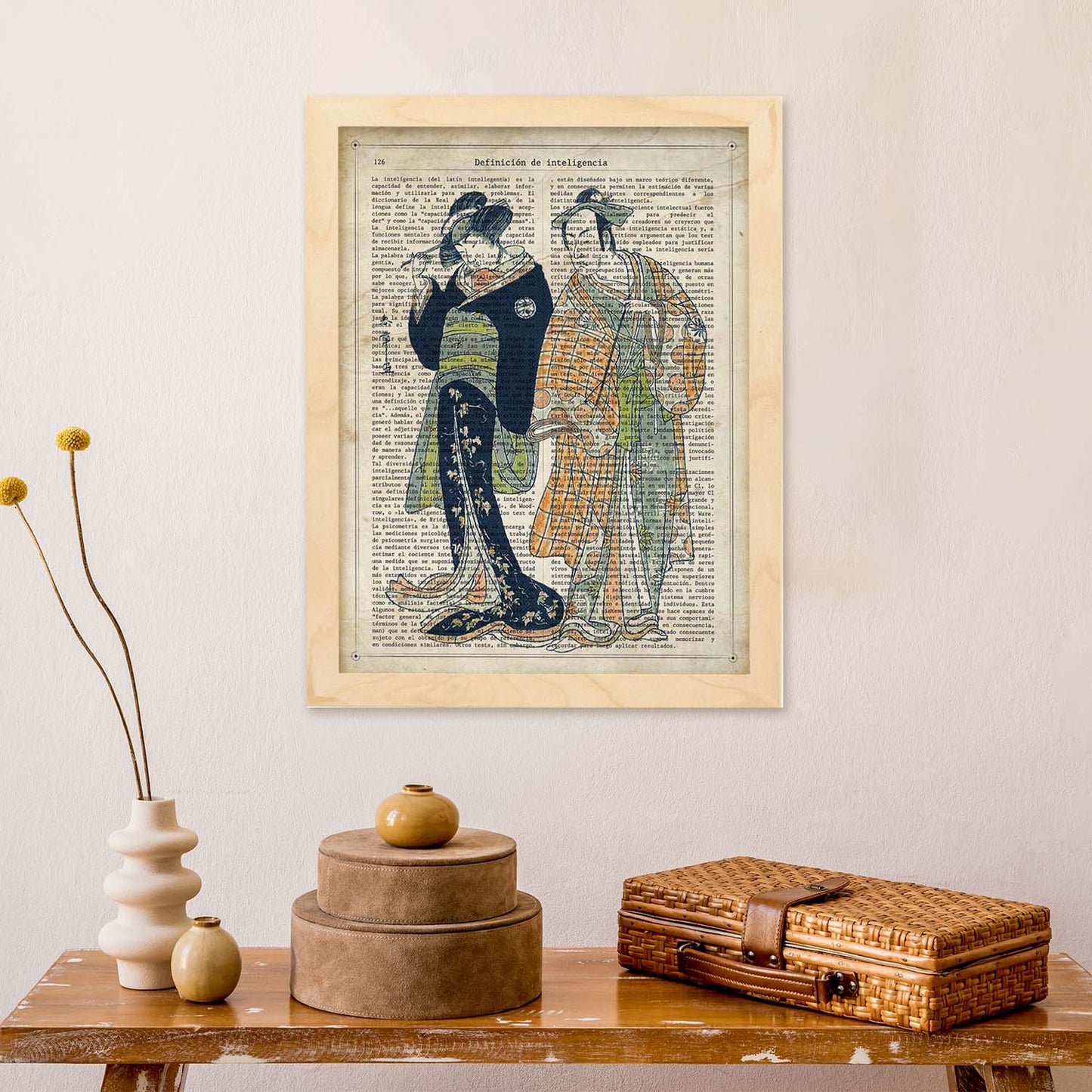 Poster de Japoneses. Láminas de geishas. Diseños japoneses con definiciones de la cultura japonesa.-Artwork-Nacnic-Nacnic Estudio SL