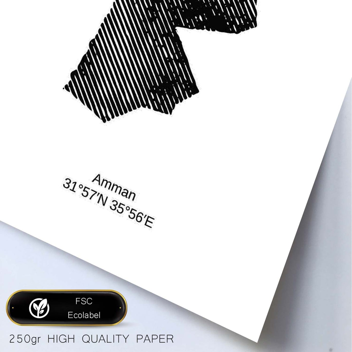 Poster de Jordania. Láminas de paises y continentes del mundo.-Artwork-Nacnic-Nacnic Estudio SL