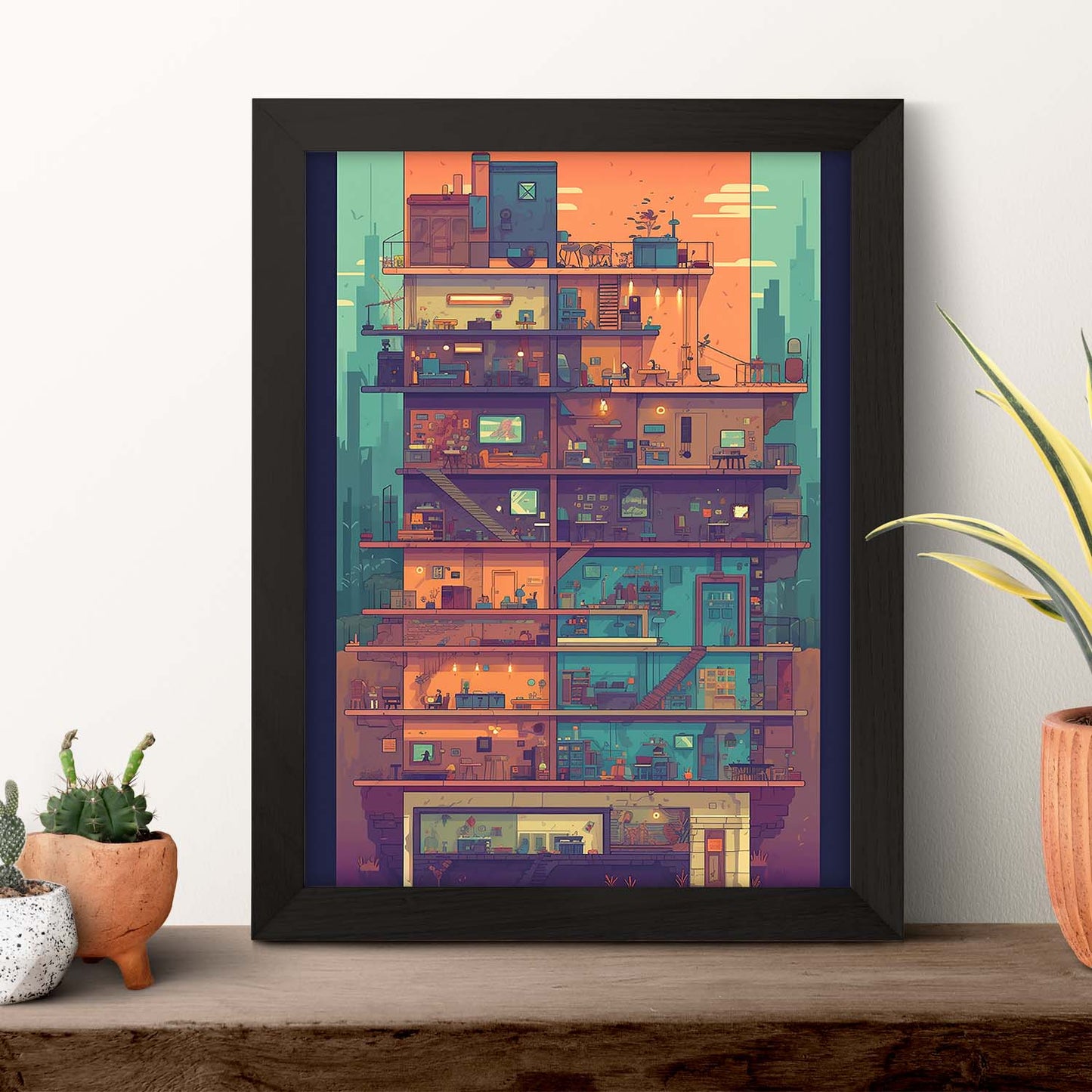 Póster de Juegos de Construcción Estilo Dist