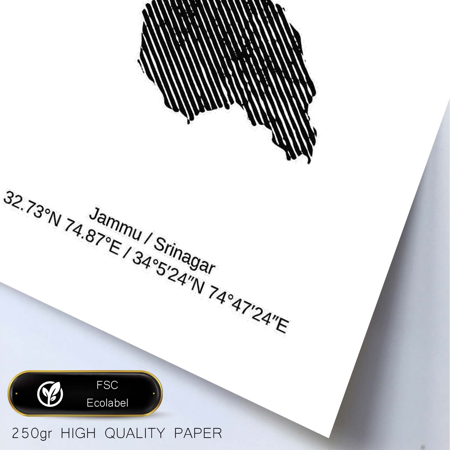 Poster de Kashmir. Láminas de paises y continentes del mundo.-Artwork-Nacnic-Nacnic Estudio SL