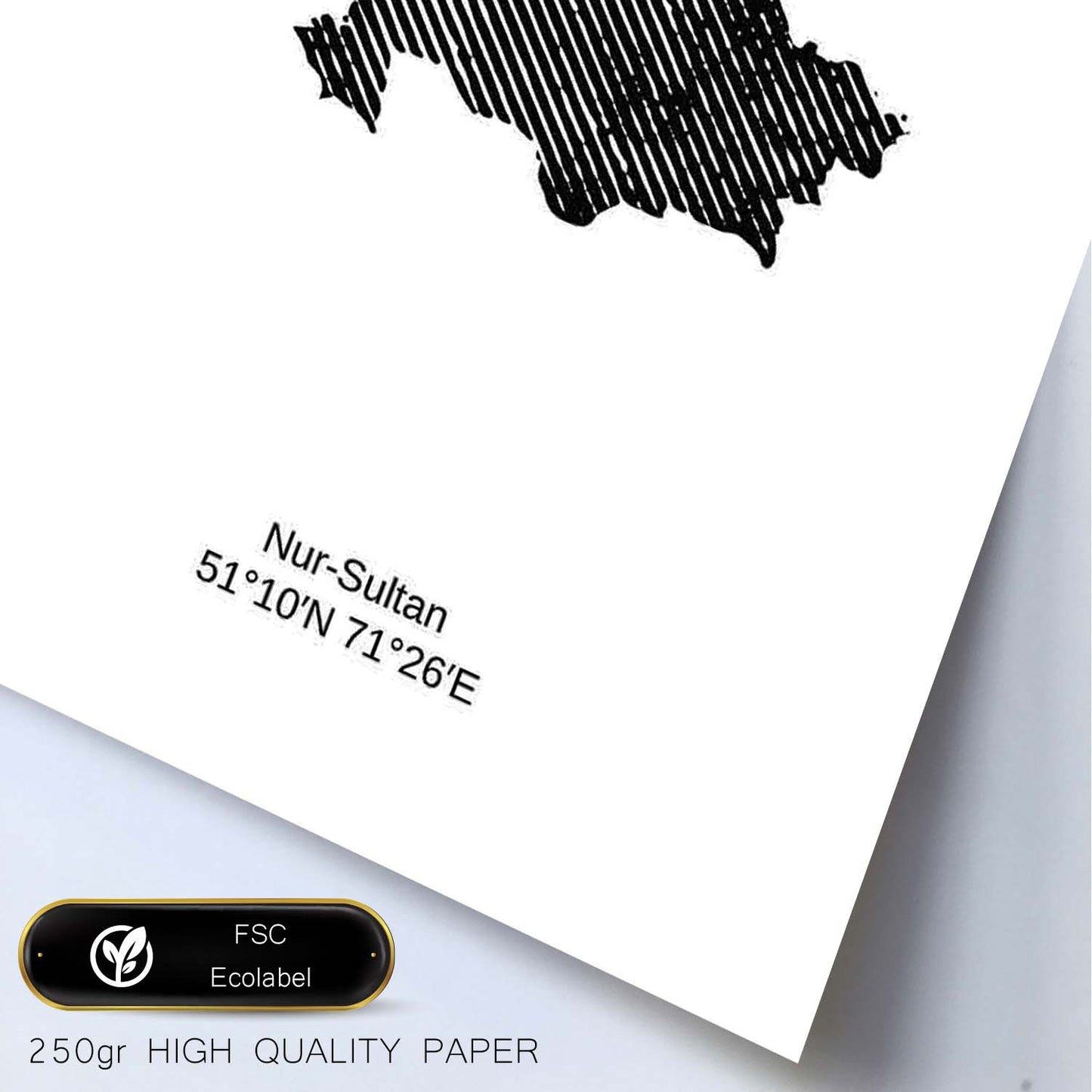 Poster de Kazakhstan. Láminas de paises y continentes del mundo.-Artwork-Nacnic-Nacnic Estudio SL