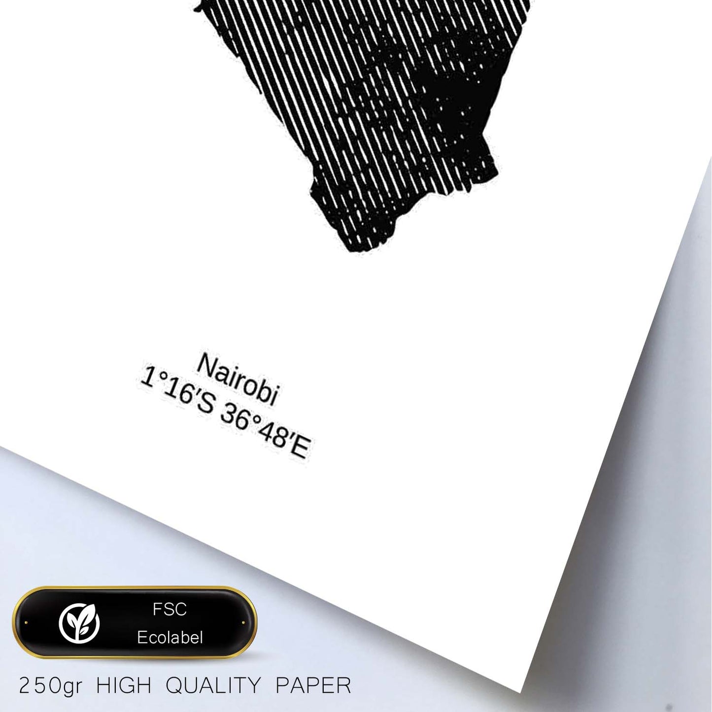 Poster de Kenya. Láminas de paises y continentes del mundo.-Artwork-Nacnic-Nacnic Estudio SL