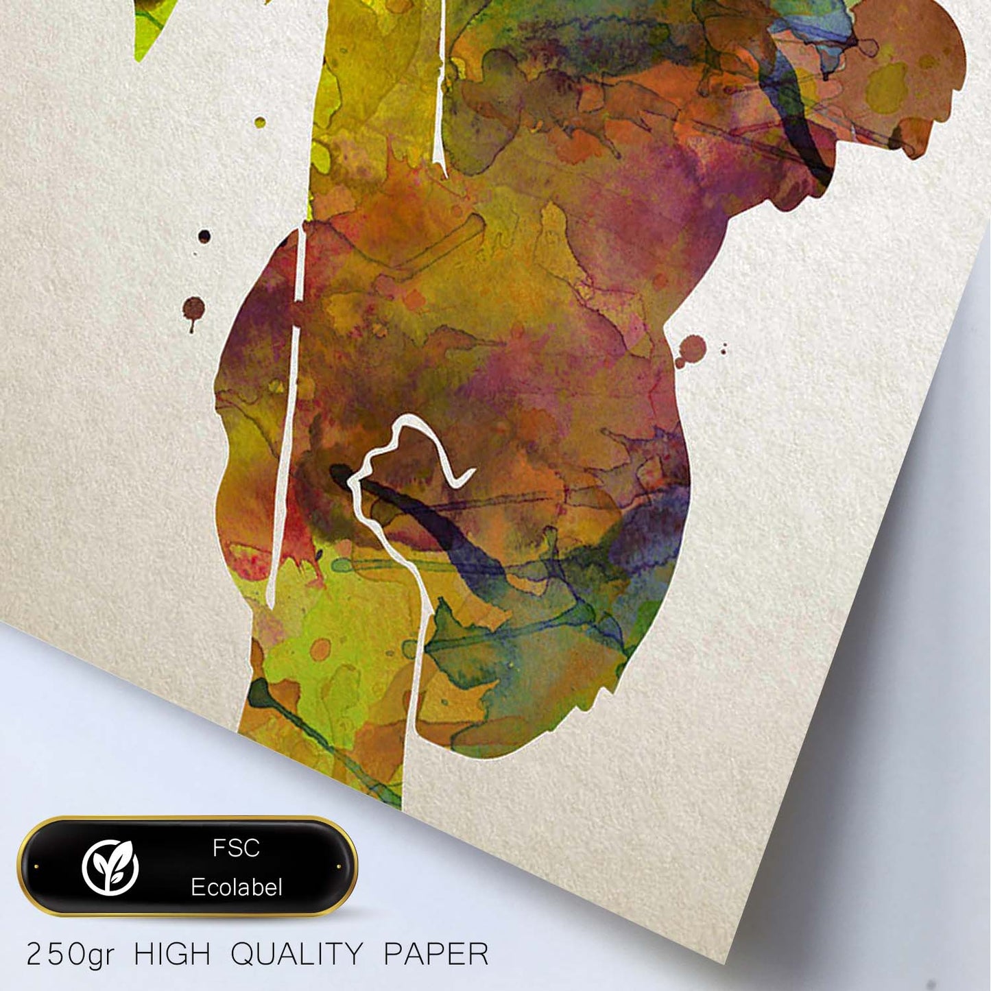 Poster de Koala estilo acuarela. Láminas de animales con estilo acuarela-Artwork-Nacnic-Nacnic Estudio SL