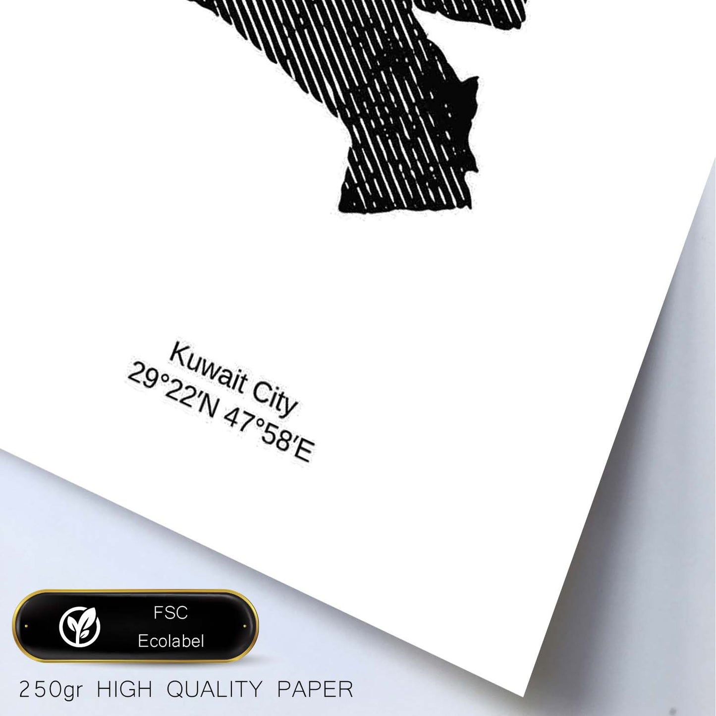 Poster de Kuwait. Láminas de paises y continentes del mundo.-Artwork-Nacnic-Nacnic Estudio SL