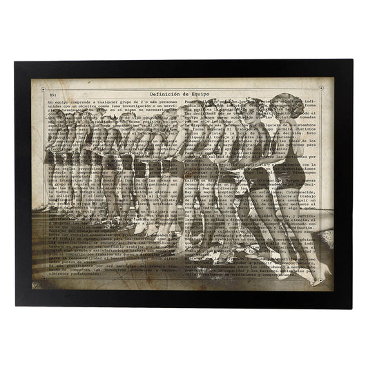 Poster de Las chicas del coro. Láminas de personajes importantes. Posters de músicos, actores, inventores, exploradores, ...-Artwork-Nacnic-A4-Marco Negro-Nacnic Estudio SL