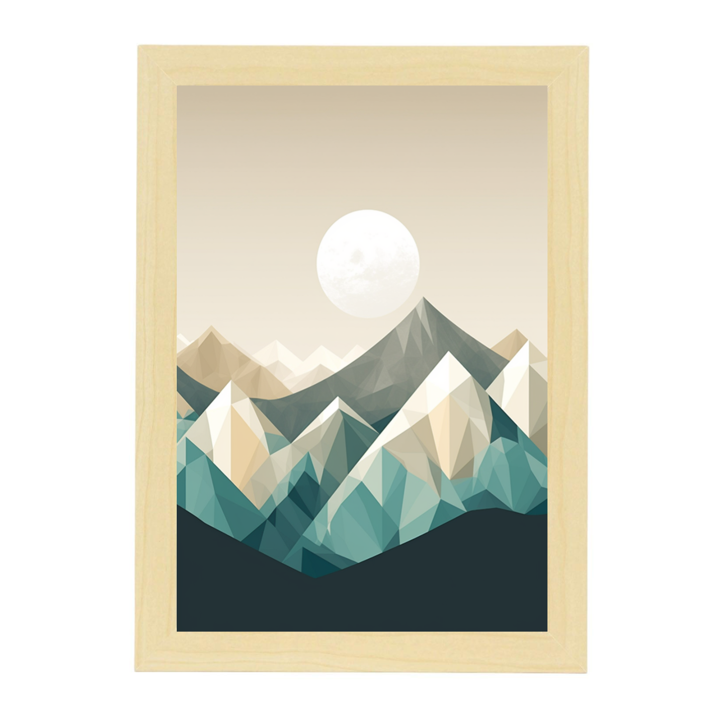 Lámina de Montañas Nevadas Majestuosas
