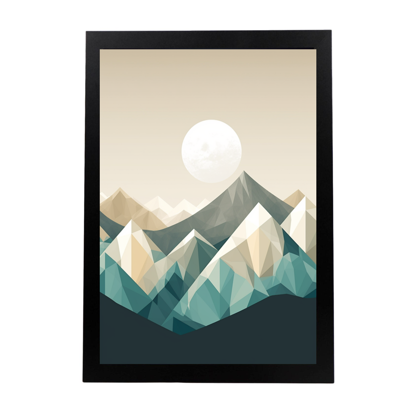 Lámina de Montañas Nevadas Majestuosas