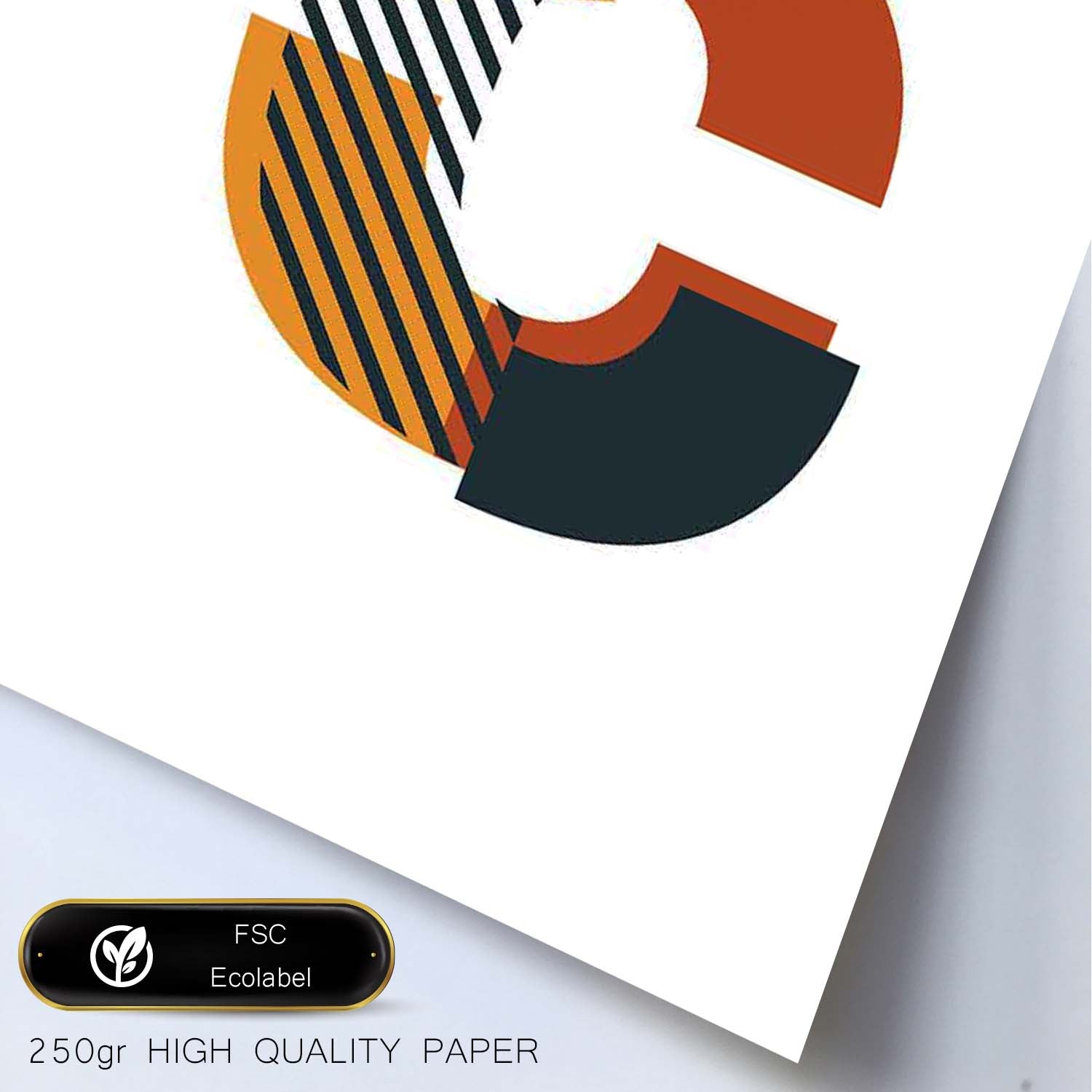 Poster de letra C. Lámina estilo Geometria con formas con imágenes del alfabeto.-Artwork-Nacnic-Nacnic Estudio SL