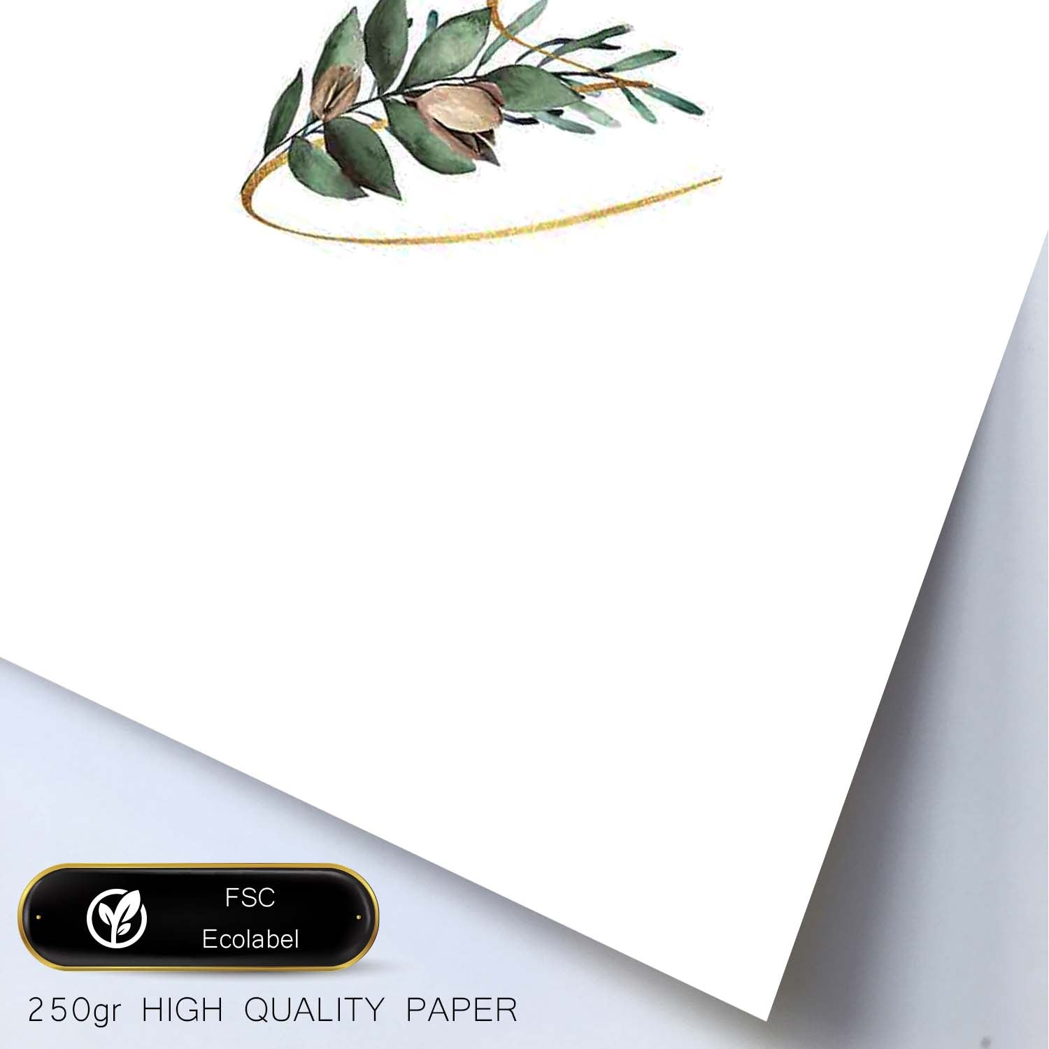 Poster de letra E. Lámina estilo Verde Fino con imágenes del alfabeto.-Artwork-Nacnic-Nacnic Estudio SL