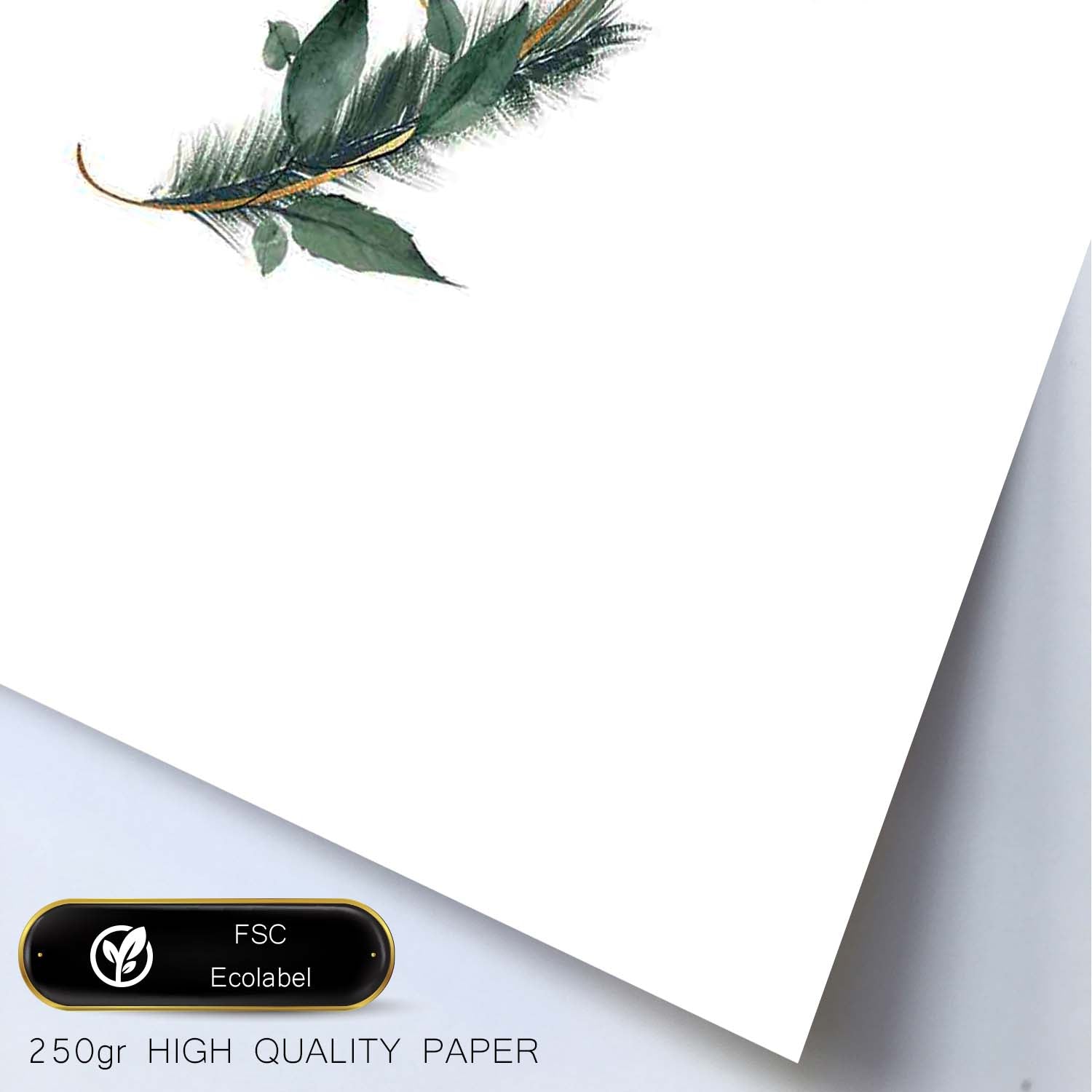 Poster de letra F. Lámina estilo Verde Fino con imágenes del alfabeto.-Artwork-Nacnic-Nacnic Estudio SL