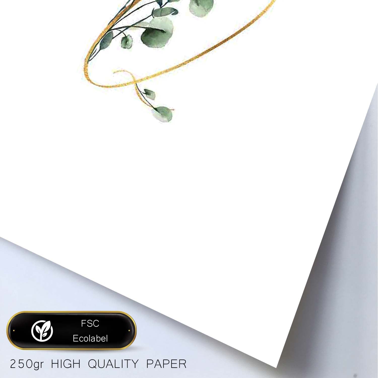 Poster de letra Q. Lámina estilo Verde Fino con imágenes del alfabeto.-Artwork-Nacnic-Nacnic Estudio SL