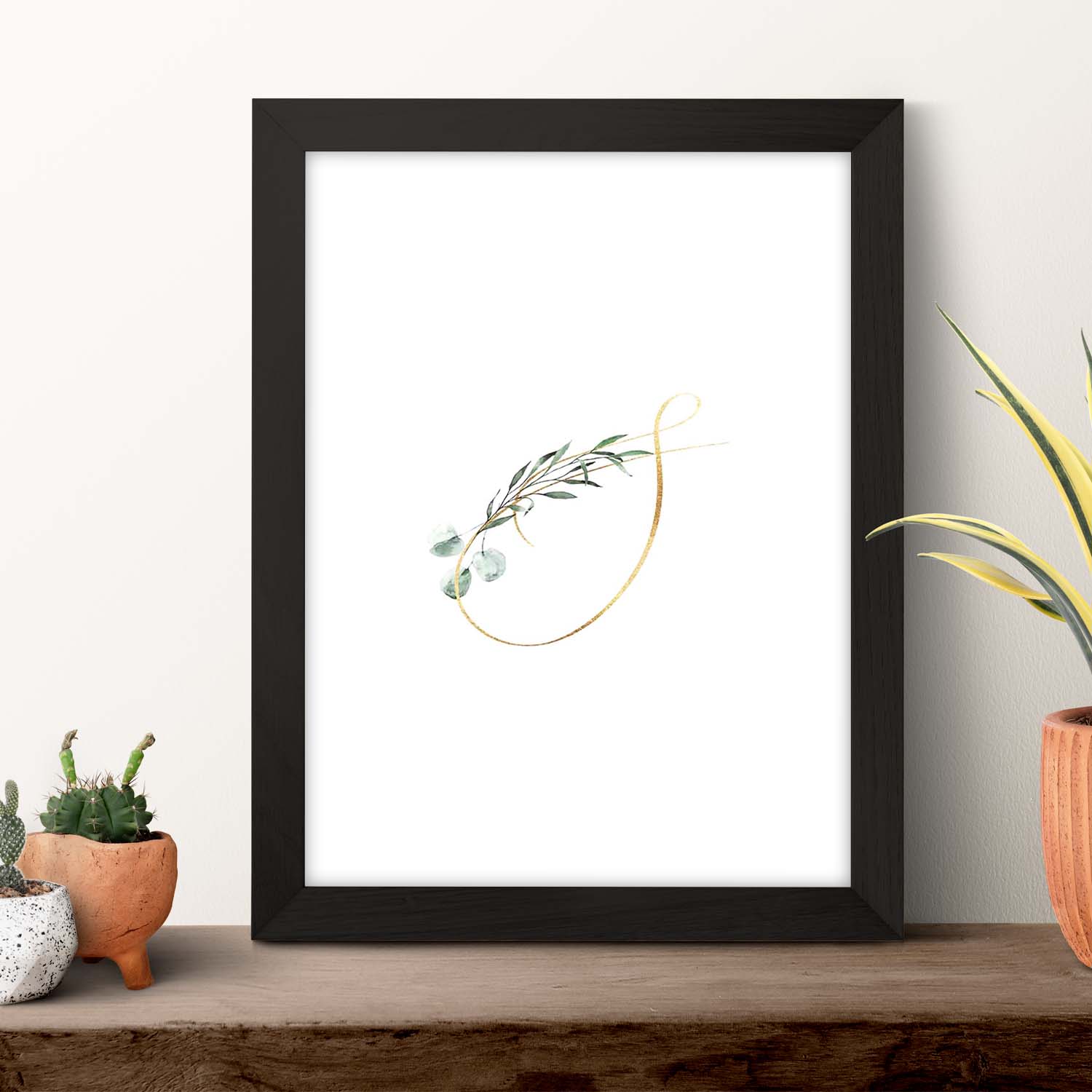 Poster de letra S. Lámina estilo Verde Fino con imágenes del alfabeto.-Artwork-Nacnic-Nacnic Estudio SL