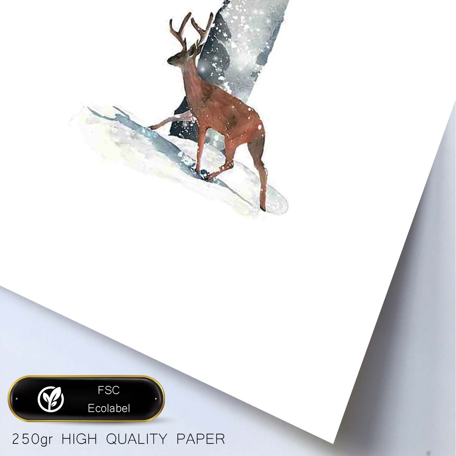 Poster de letra T. Lámina estilo Invierno con imágenes del alfabeto.-Artwork-Nacnic-Nacnic Estudio SL