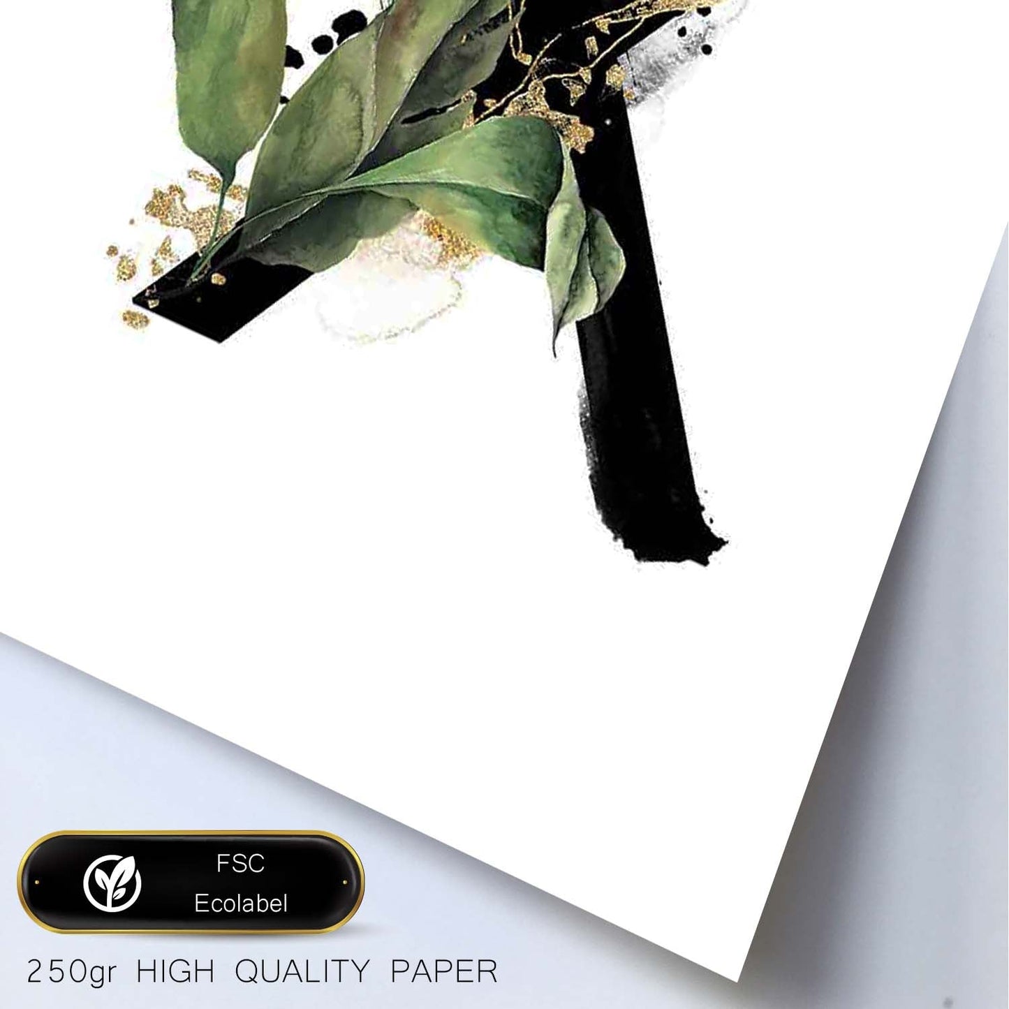 Poster de letra X. Lámina estilo Jungla Negra con imágenes del alfabeto.-Artwork-Nacnic-Nacnic Estudio SL
