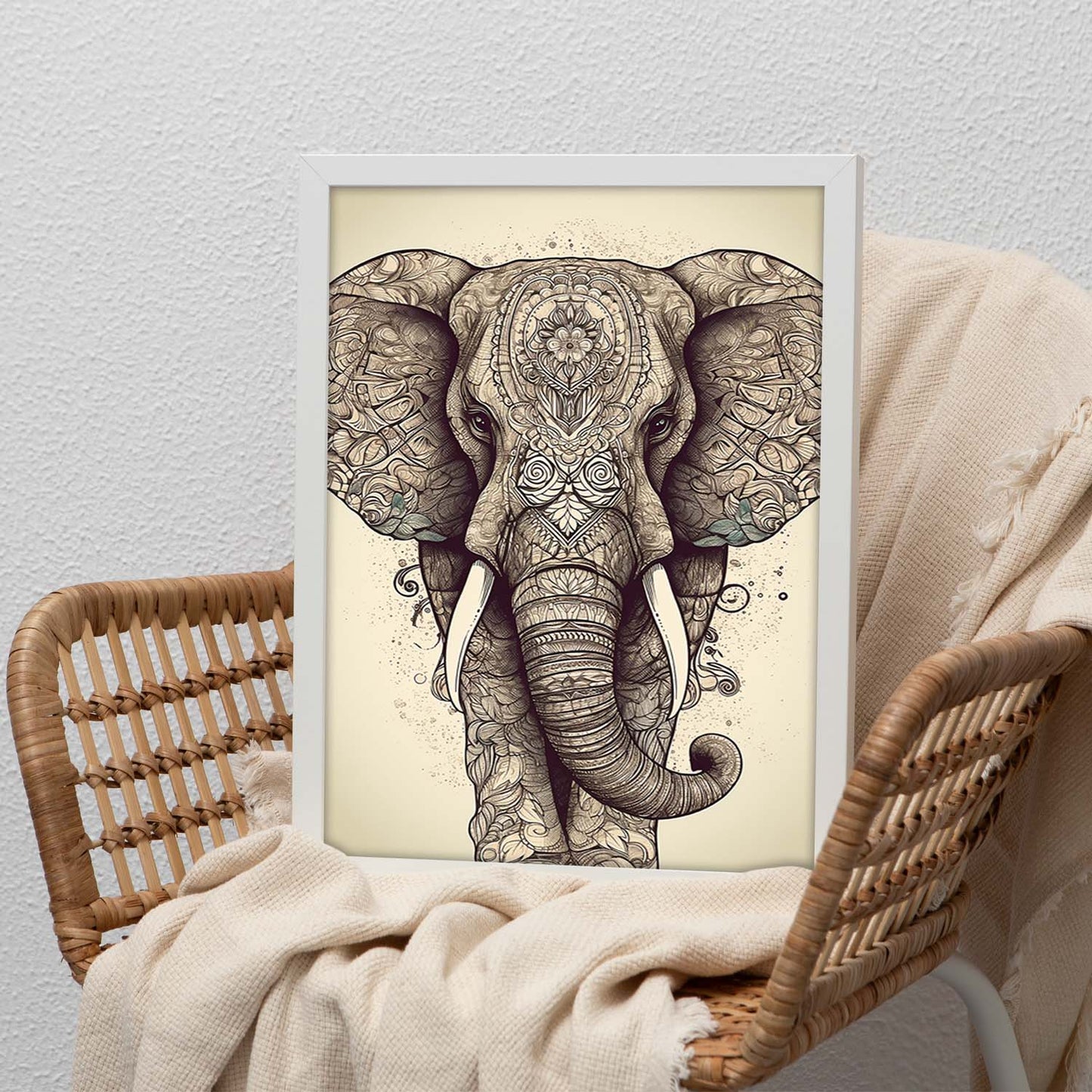 Póster de Elefante en Línea