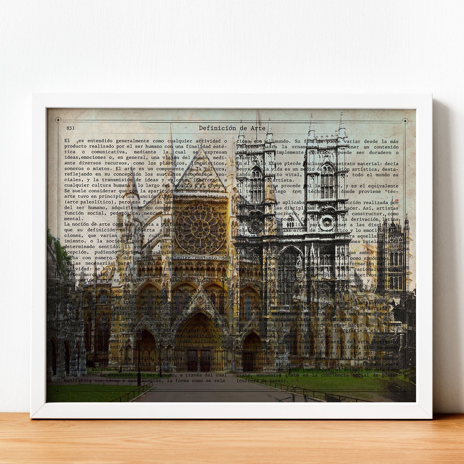Poster de Londres (Catedral Winchester). Láminas e ilustraciones de ciudades del mundo y monumentos famosos.-Artwork-Nacnic-Nacnic Estudio SL