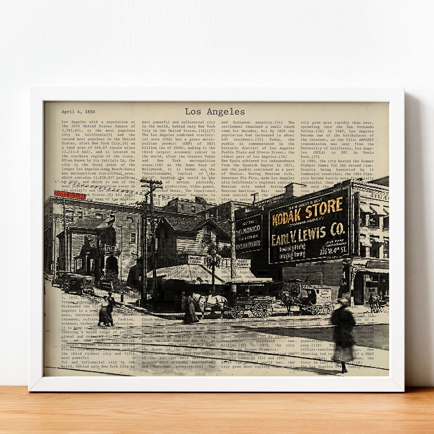 Poster de Los Angeles 2. Láminas e ilustraciones de ciudades del mundo y monumentos famosos.-Artwork-Nacnic-Nacnic Estudio SL
