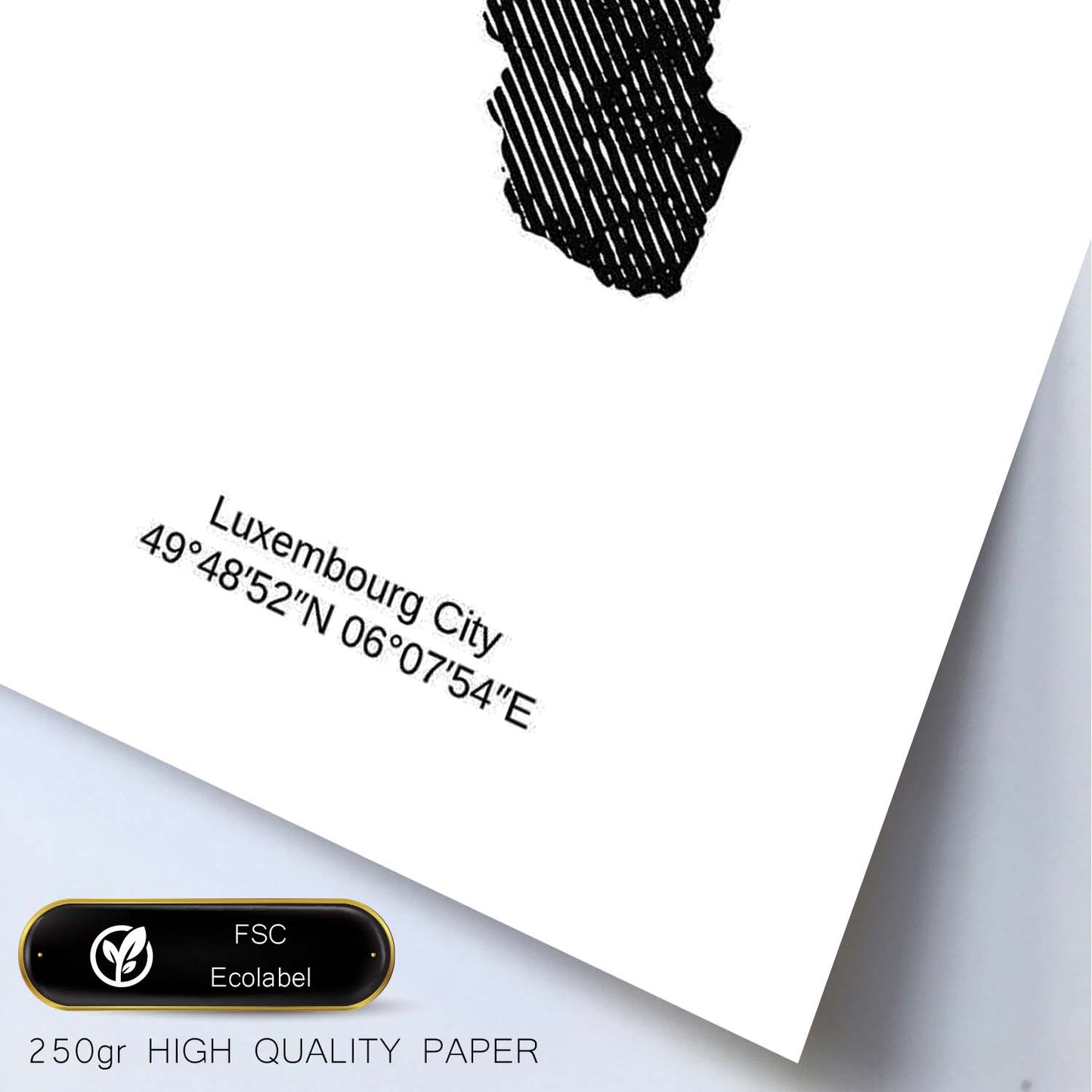 Poster de Luxemburgo. Láminas de paises y continentes del mundo.-Artwork-Nacnic-Nacnic Estudio SL
