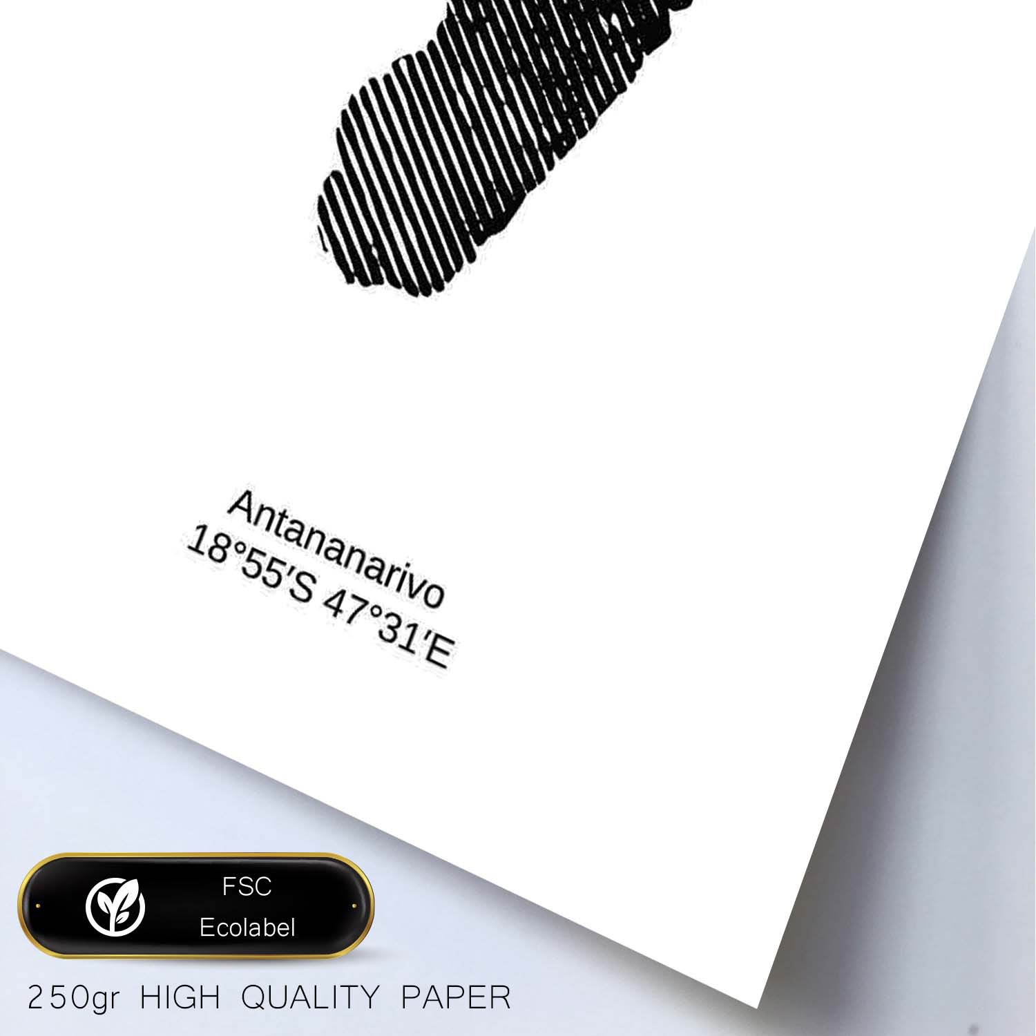 Poster de Madagascar. Láminas de paises y continentes del mundo.-Artwork-Nacnic-Nacnic Estudio SL