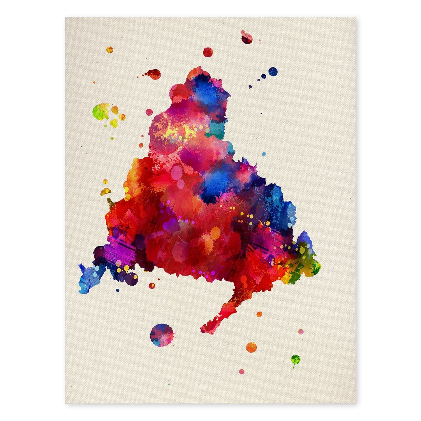 Poster de Madrid. Láminas e ilustraciones de ciudades, comunidades, y mapas de España.-Artwork-Nacnic-A4-Sin marco-Nacnic Estudio SL