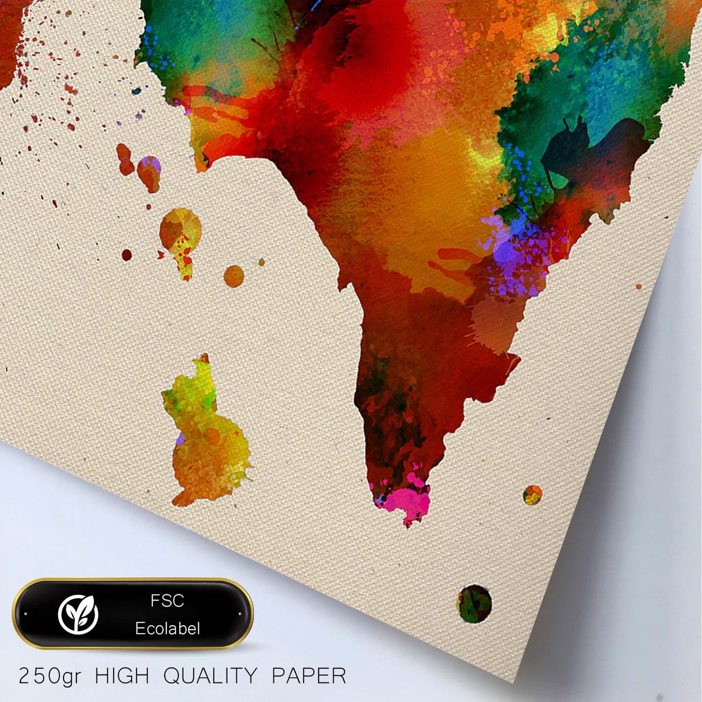 Poster de Mapa Espana 3. Láminas e ilustraciones de ciudades, comunidades, y mapas de España.-Artwork-Nacnic-Nacnic Estudio SL