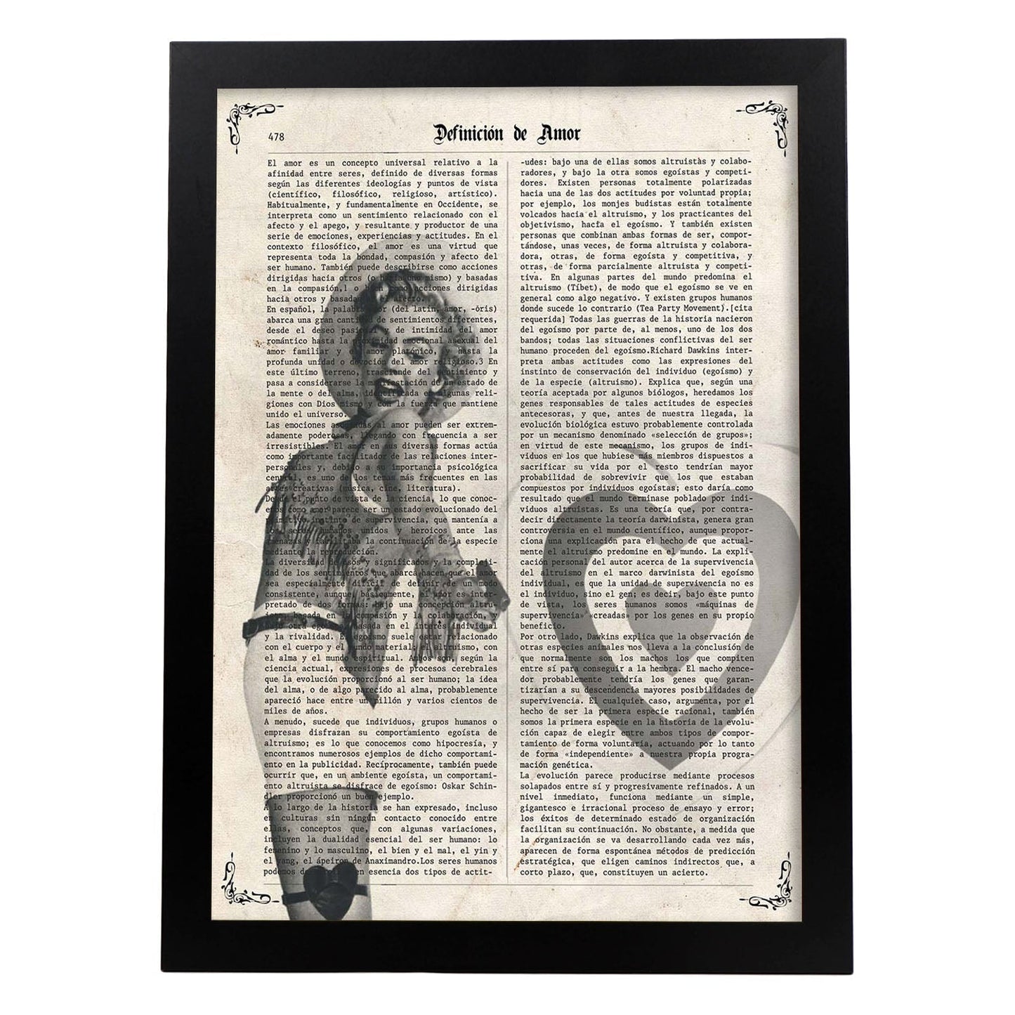 Poster de Marilyn Monroe vaquera. Láminas de personajes importantes. Posters de músicos, actores, inventores, exploradores, ...-Artwork-Nacnic-A3-Marco Negro-Nacnic Estudio SL
