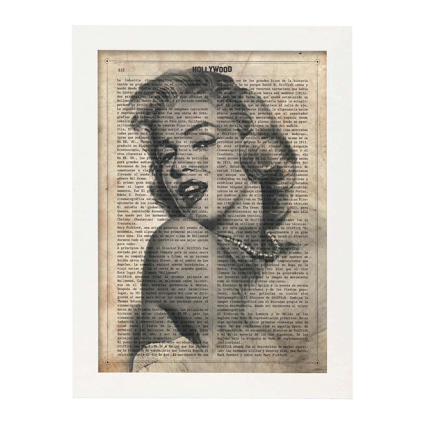 Poster de Marilyn Monroe. Láminas de personajes importantes. Posters de músicos, actores, inventores, exploradores, ...-Artwork-Nacnic-A3-Marco Blanco-Nacnic Estudio SL