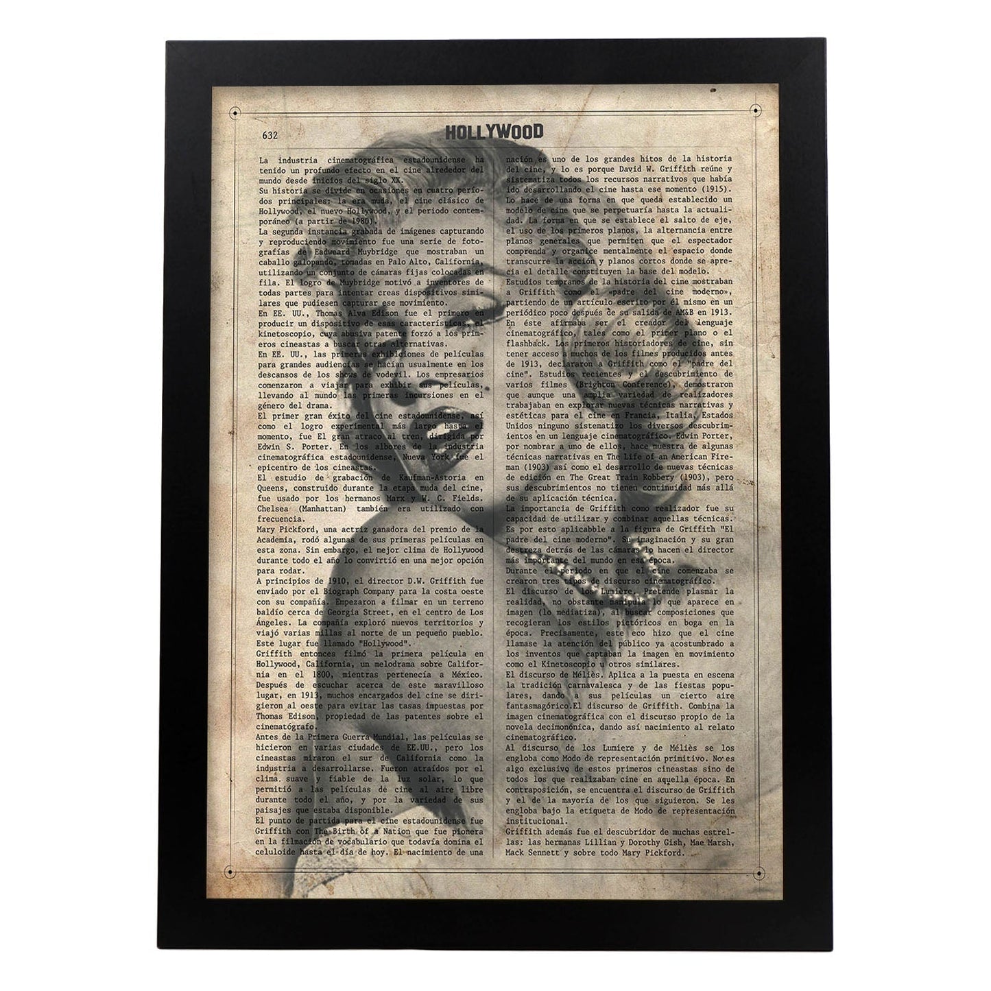 Poster de Marilyn Monroe. Láminas de personajes importantes. Posters de músicos, actores, inventores, exploradores, ...-Artwork-Nacnic-A4-Marco Negro-Nacnic Estudio SL