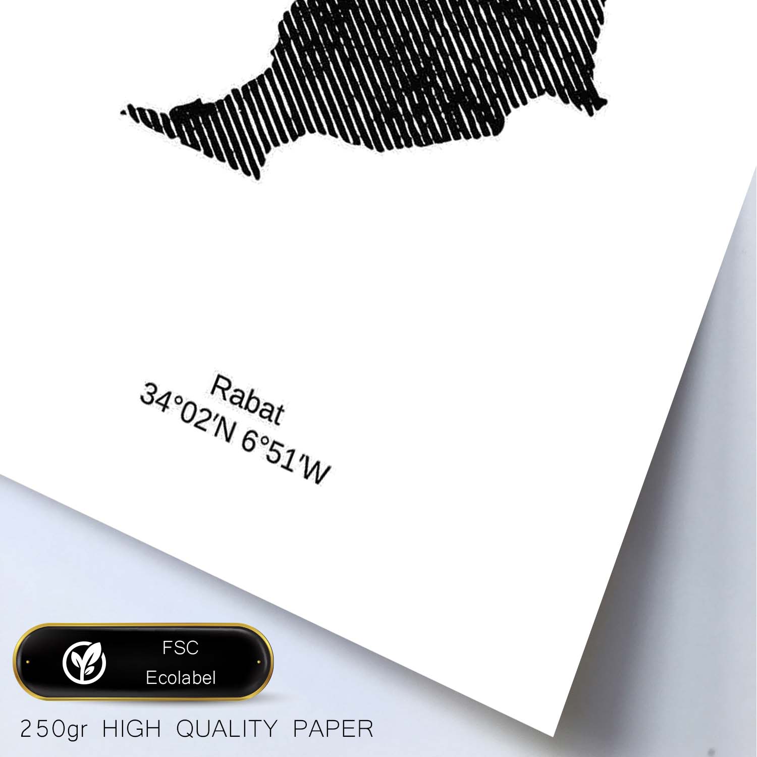 Poster de Marruecos. Láminas de paises y continentes del mundo.-Artwork-Nacnic-Nacnic Estudio SL