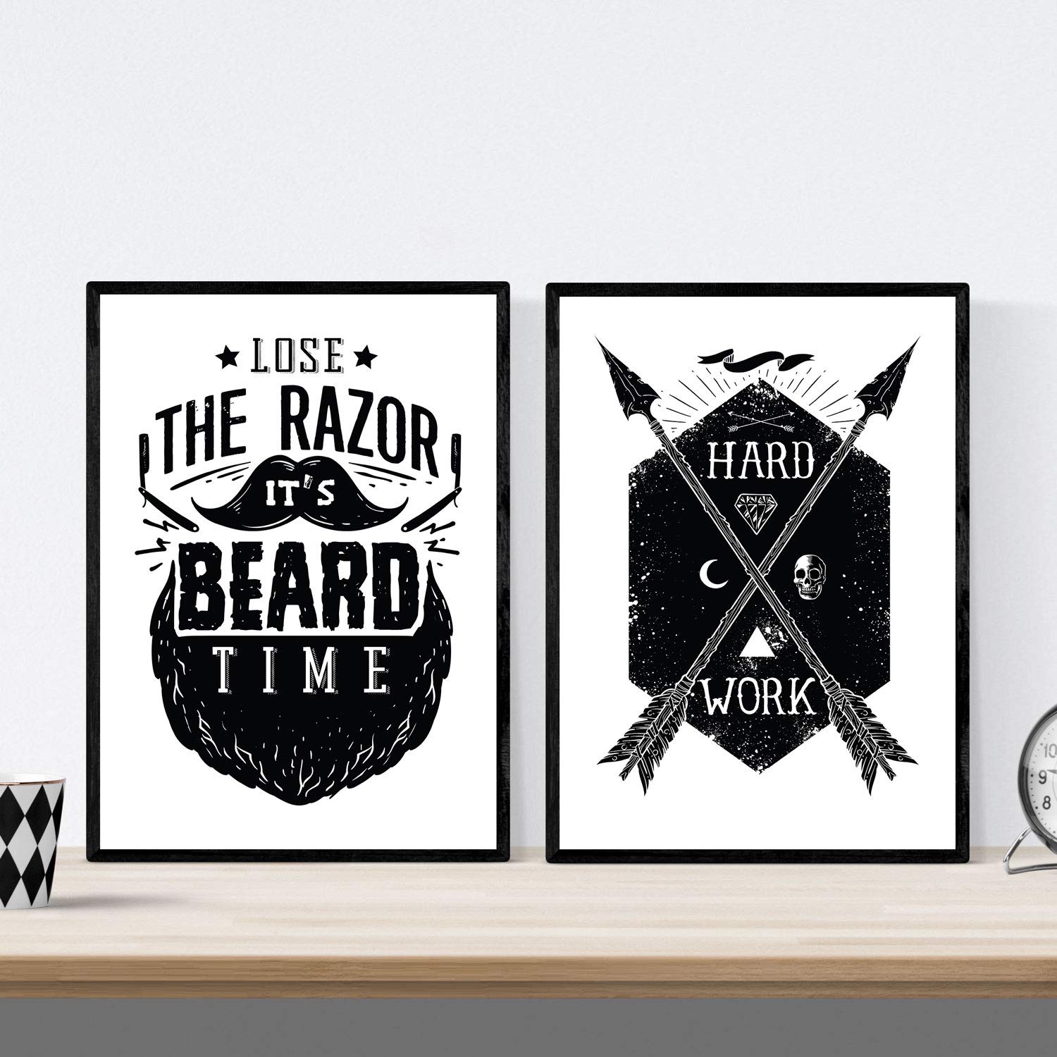 Poster de Mensajes blanco y negro. Lámina decorativa de diseño.-Artwork-Nacnic-Nacnic Estudio SL