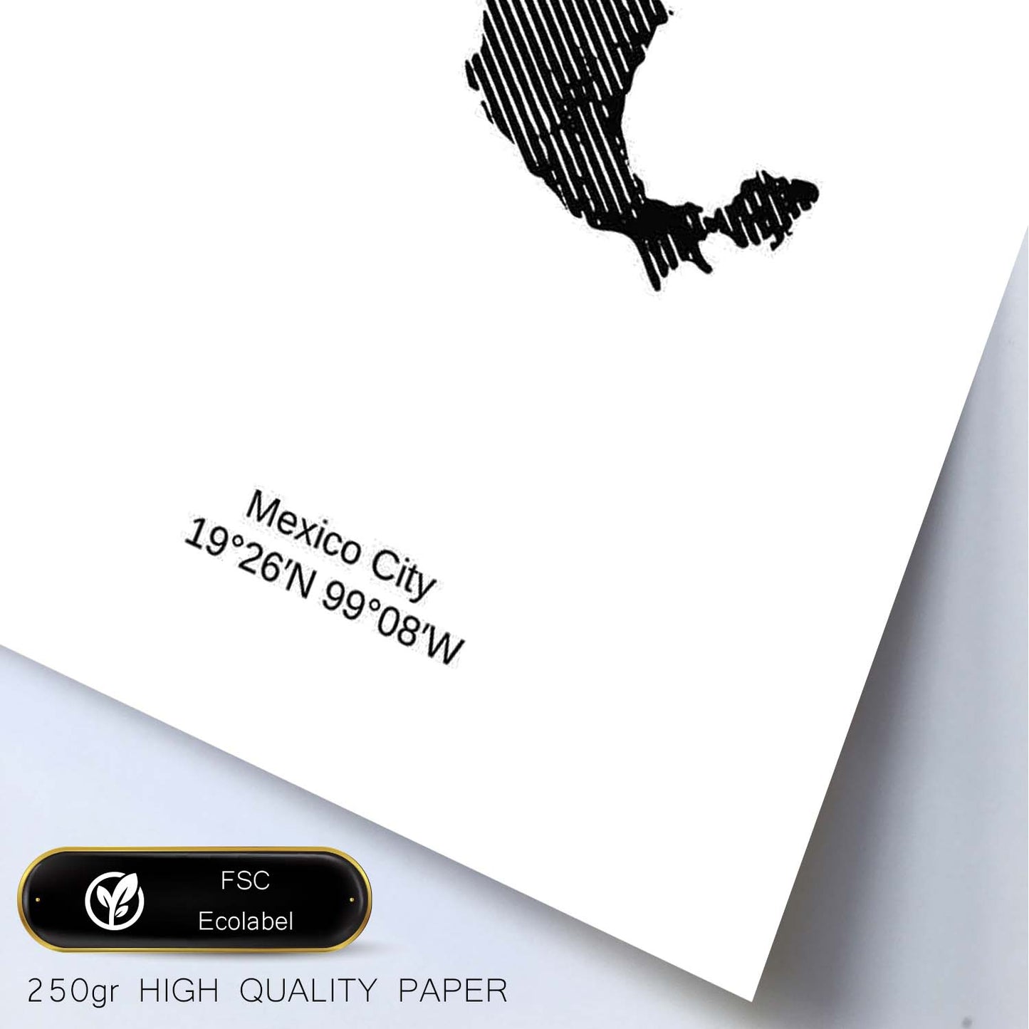 Poster de México. Láminas de paises y continentes del mundo.-Artwork-Nacnic-Nacnic Estudio SL
