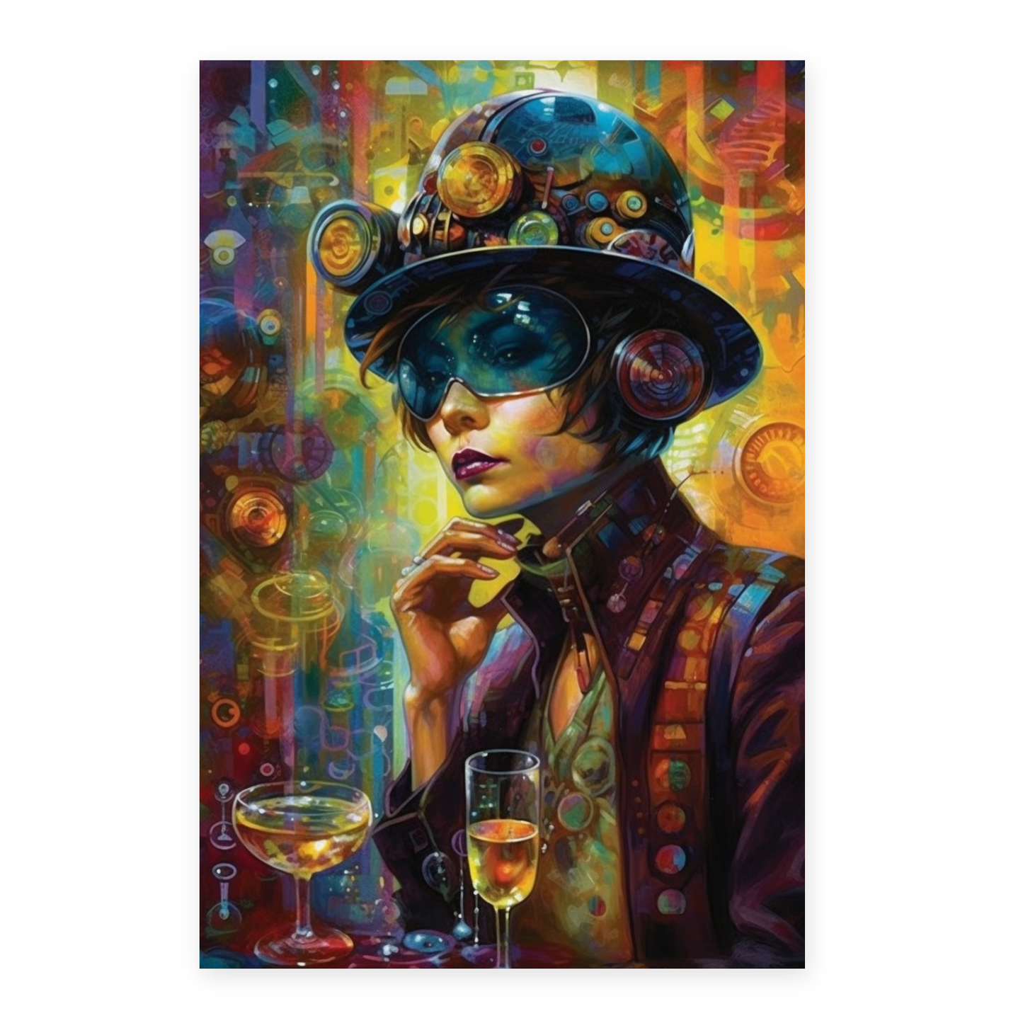 Póster de Moda Asiática Joven
