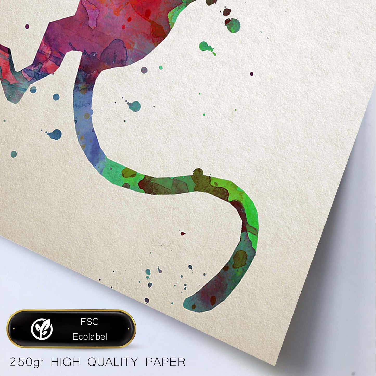 Poster de Mono estilo acuarela. Láminas de animales con estilo acuarela-Artwork-Nacnic-Nacnic Estudio SL