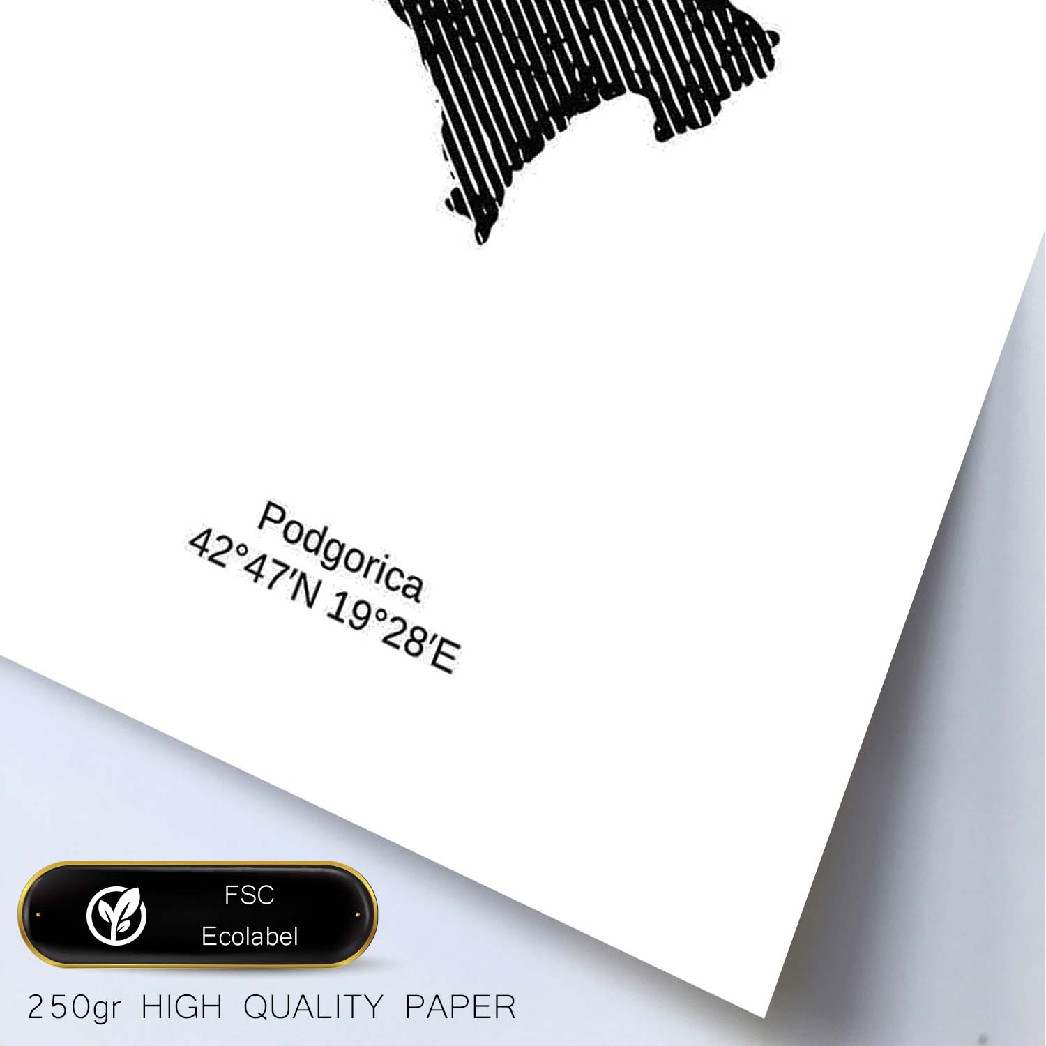 Poster de Montenegro. Láminas de paises y continentes del mundo.-Artwork-Nacnic-Nacnic Estudio SL