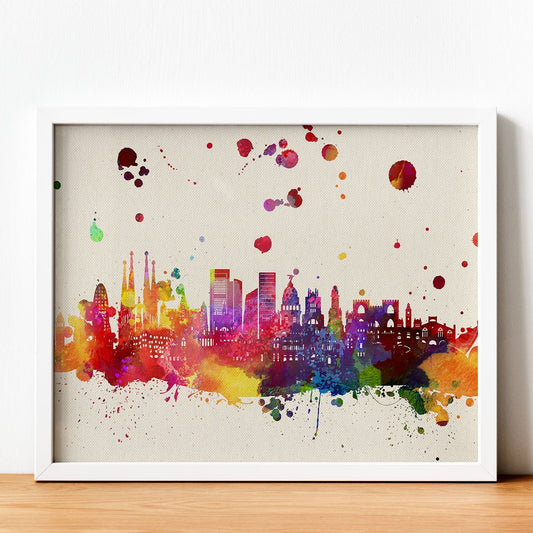 Poster de Monumentos de espana. Láminas e ilustraciones de ciudades, comunidades, y mapas de España.-Artwork-Nacnic-Nacnic Estudio SL