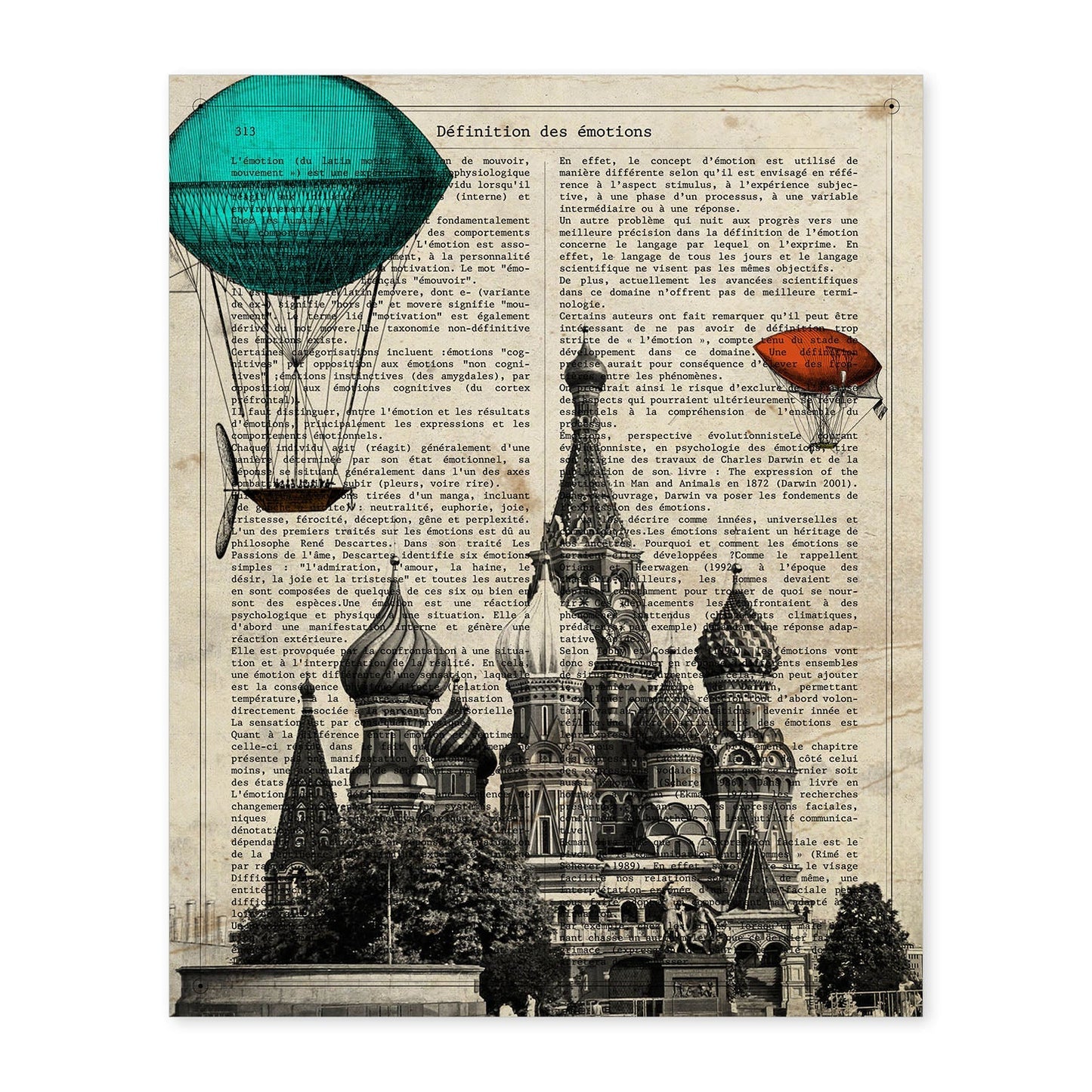 Poster de Moscu. San Basilio. Láminas de monumentos del mundo. Diseño de viaje y de paises.-Artwork-Nacnic-A4-Sin marco-Nacnic Estudio SL