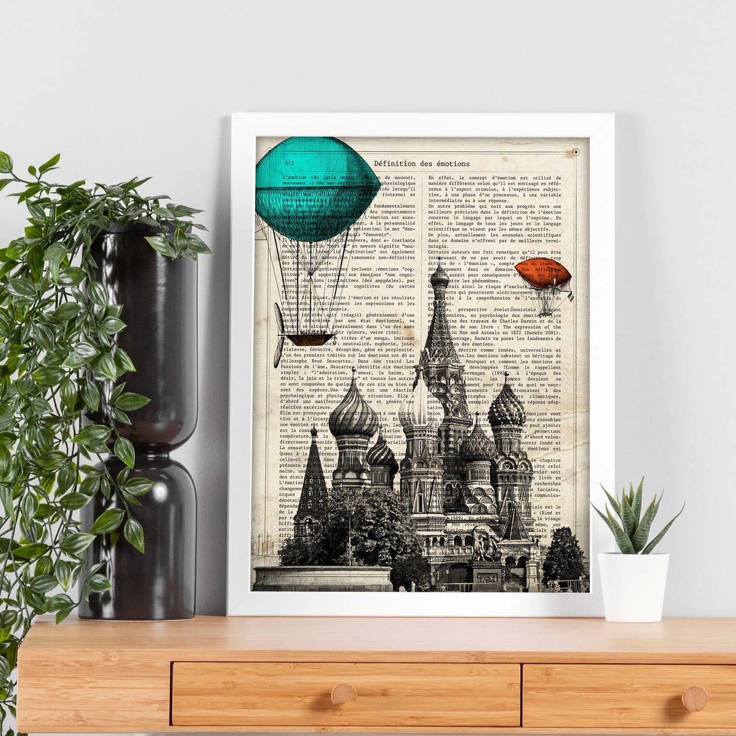 Poster de Moscu. San Basilio. Láminas de monumentos del mundo. Diseño de viaje y de paises.-Artwork-Nacnic-Nacnic Estudio SL