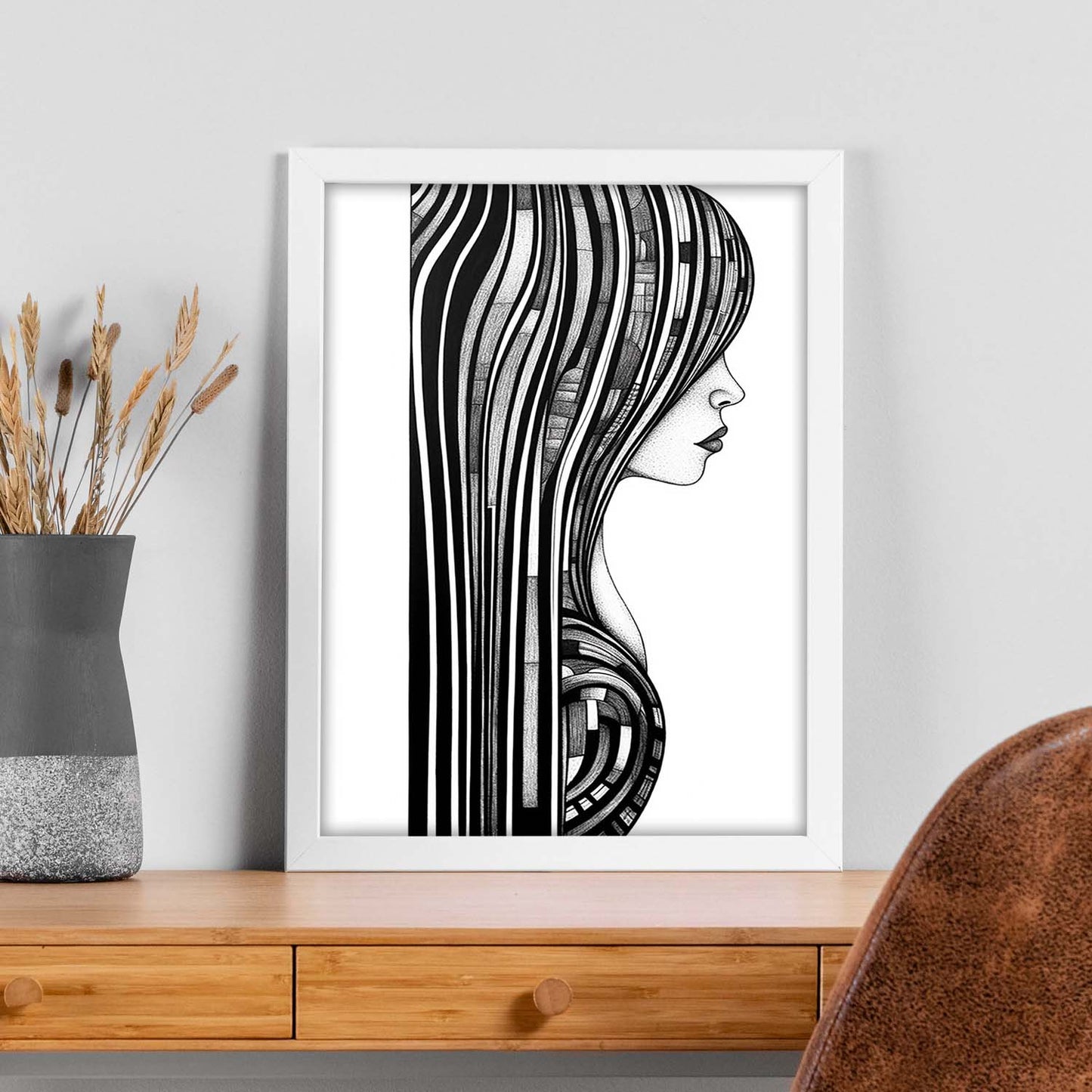 Póster Abstracto de Mujer