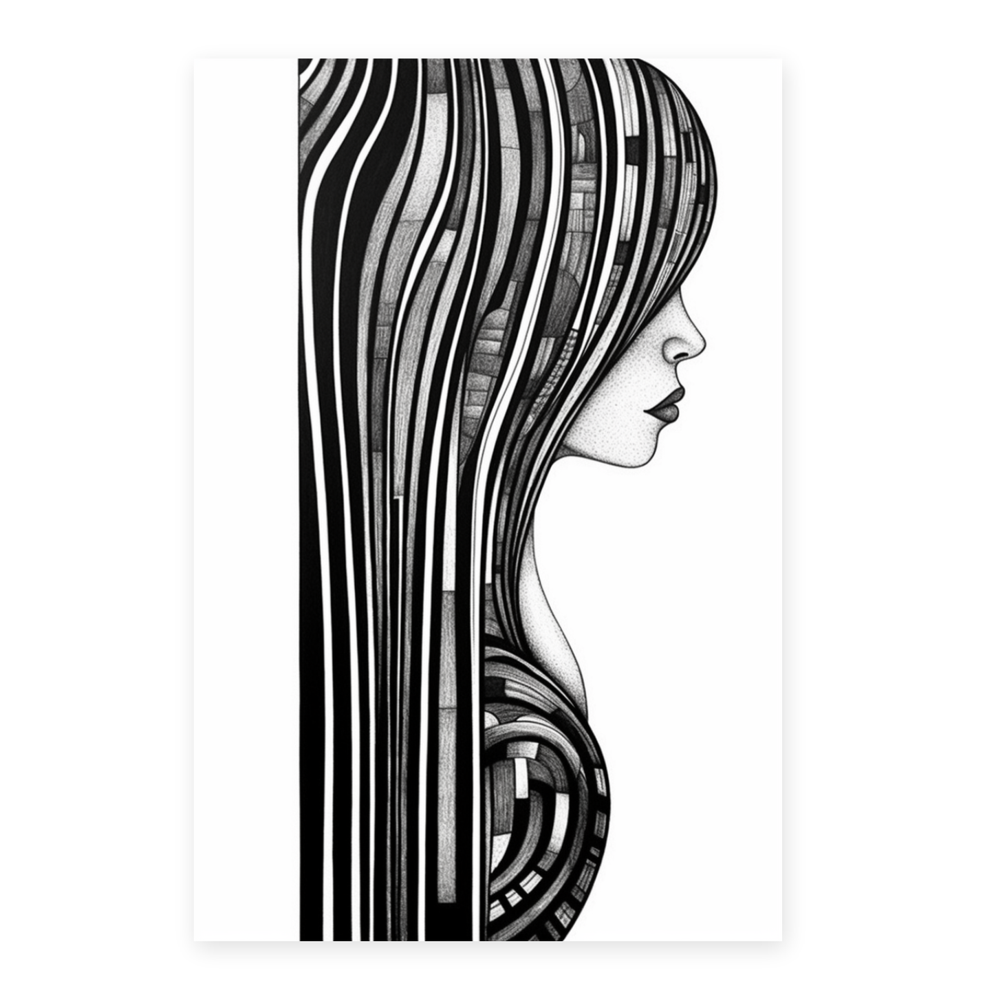 Póster Abstracto de Mujer