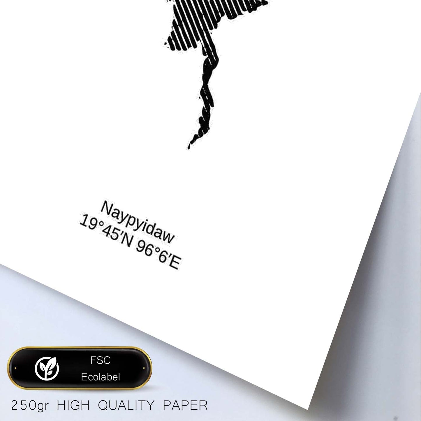 Poster de Myanmar. Láminas de paises y continentes del mundo.-Artwork-Nacnic-Nacnic Estudio SL