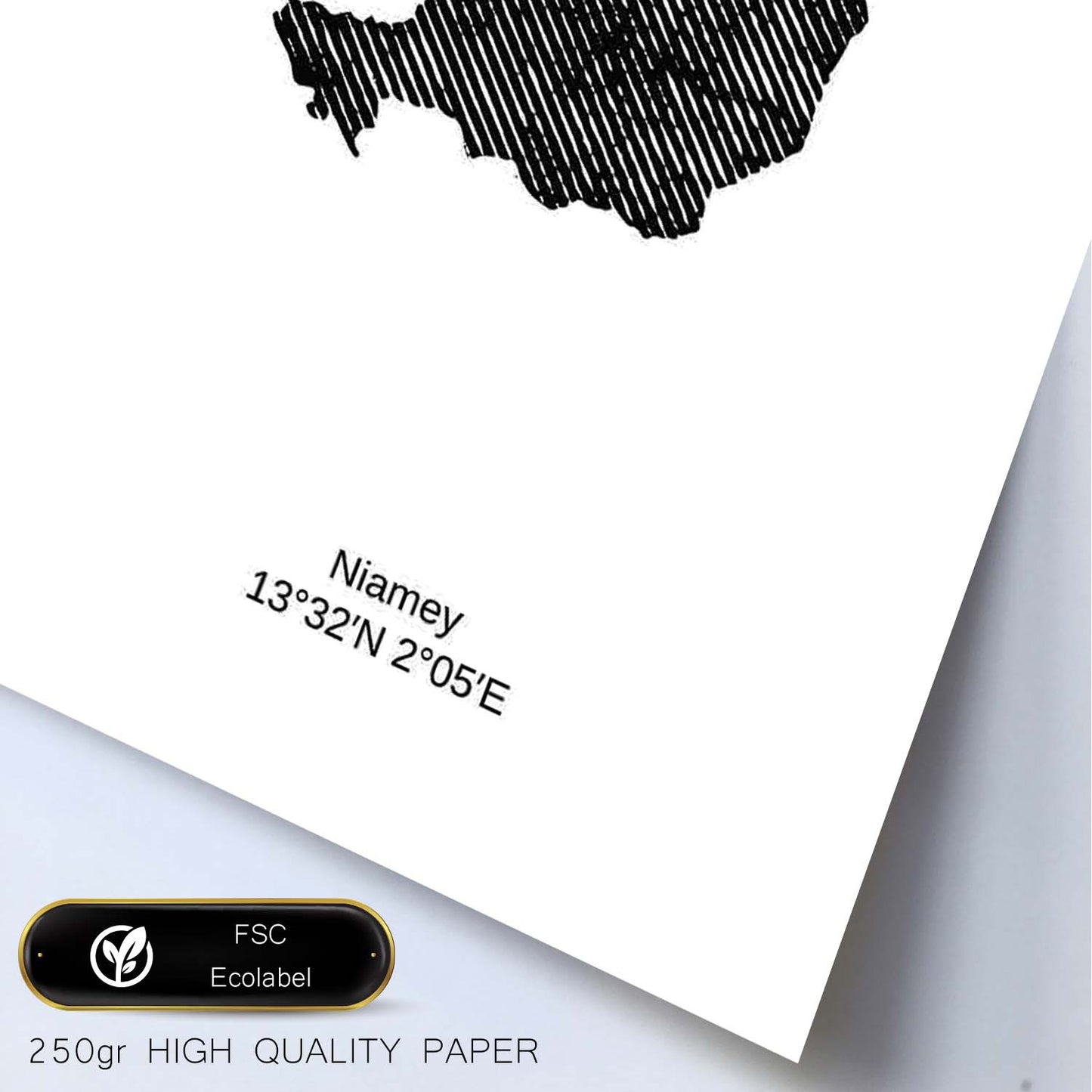 Poster de Niger. Láminas de paises y continentes del mundo.-Artwork-Nacnic-Nacnic Estudio SL
