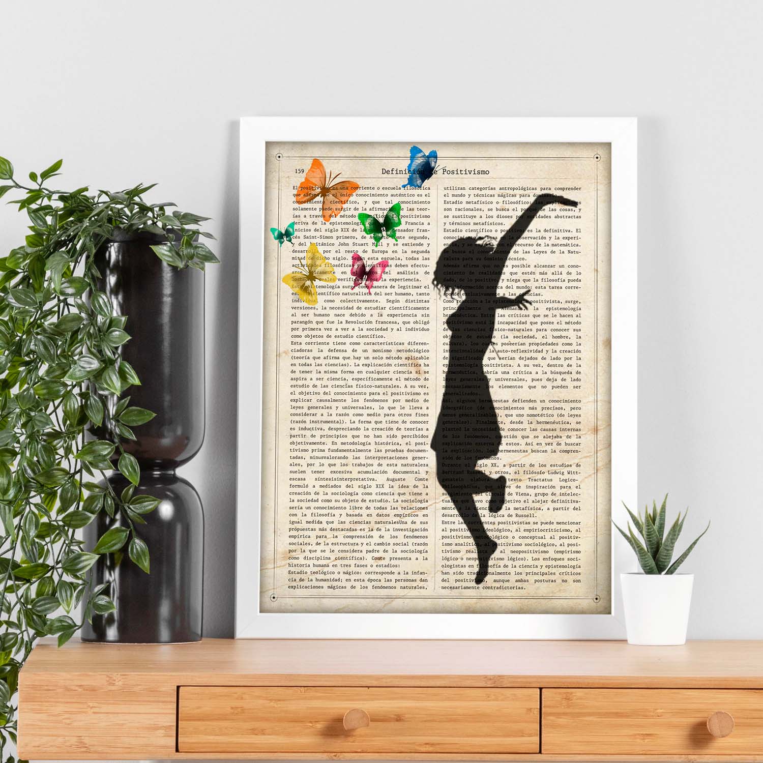 Poster de Niña saltando. Lámina para niñas con imágenes de chicas pequeñas.-Artwork-Nacnic-Nacnic Estudio SL