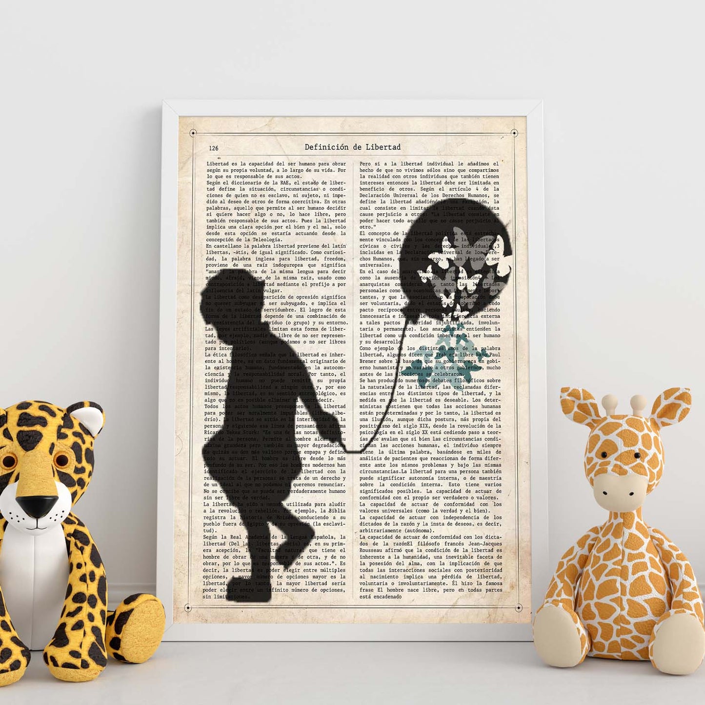Poster de Niño llevando globo. Lámina para niñas con imágenes de chicas pequeñas.-Artwork-Nacnic-Nacnic Estudio SL