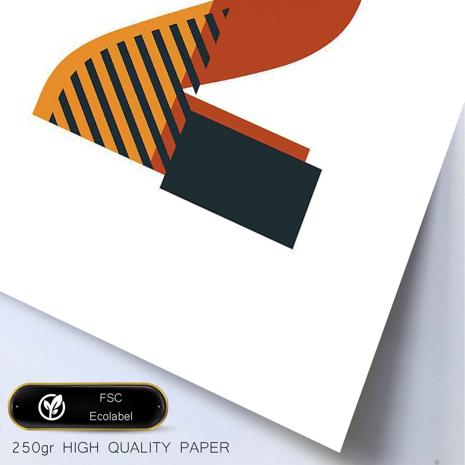 Poster de número 2. Lámina estilo Geometria con imágenes del alfabeto.-Artwork-Nacnic-Nacnic Estudio SL