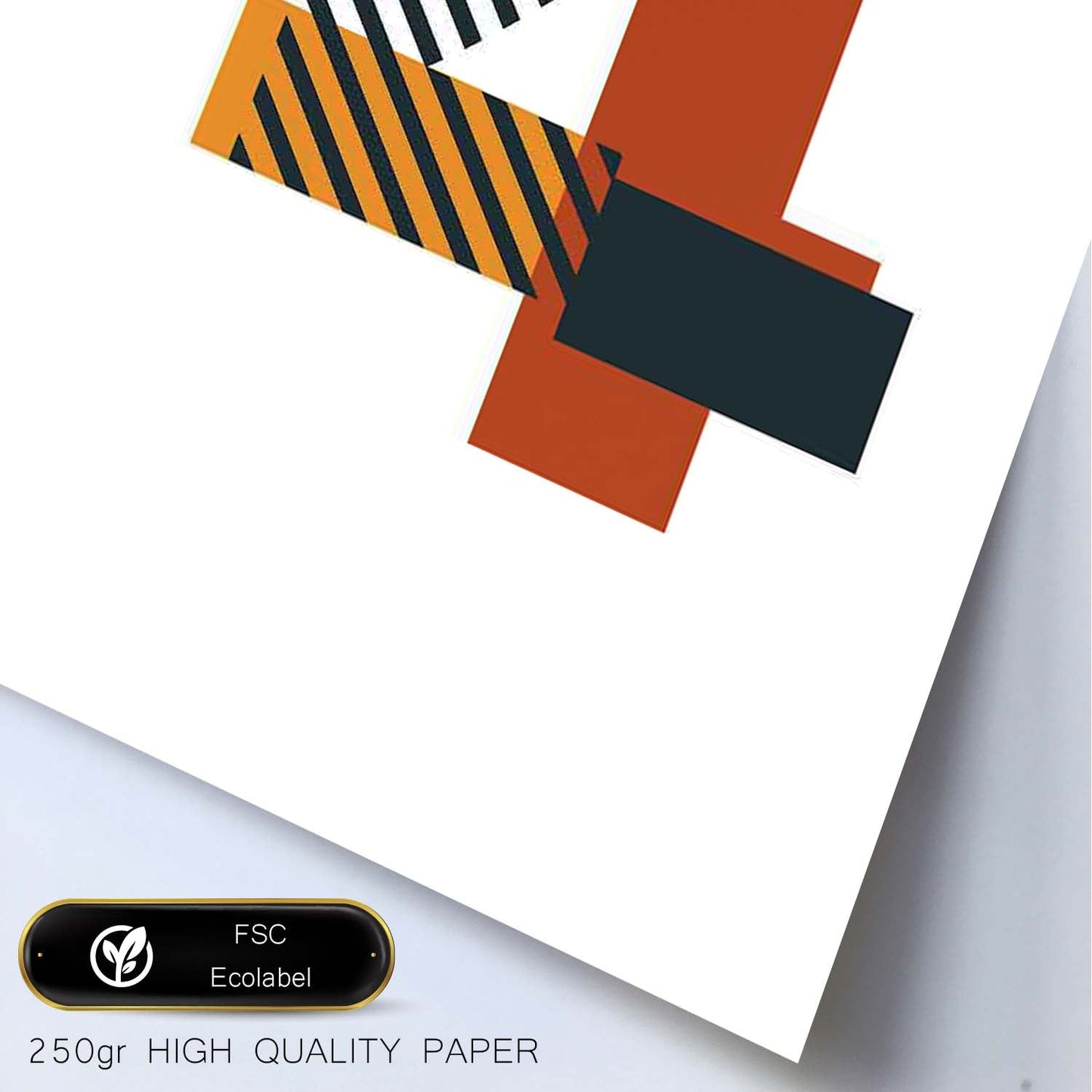 Poster de número 4. Lámina estilo Geometria con imágenes del alfabeto.-Artwork-Nacnic-Nacnic Estudio SL