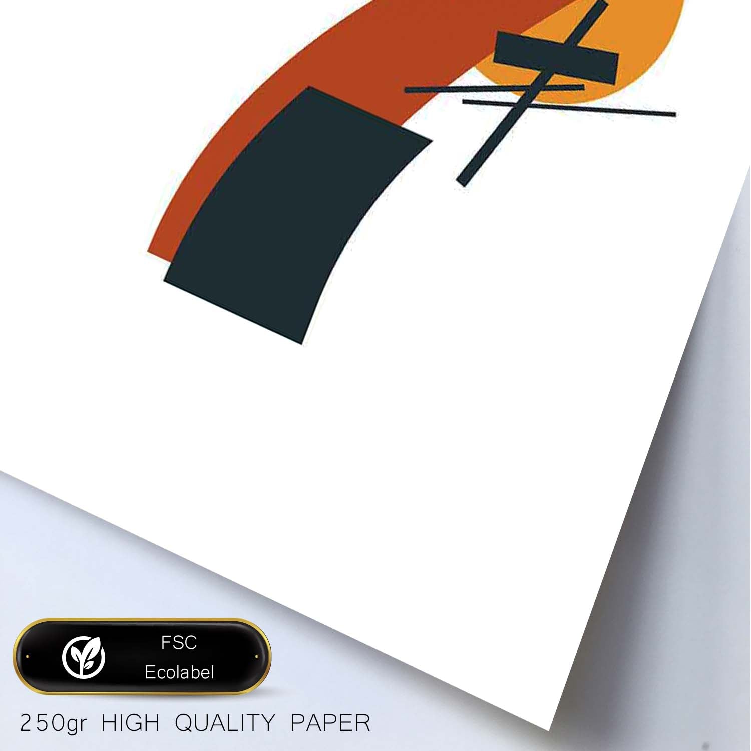 Poster de número 7. Lámina estilo Geometria con formas con imágenes del alfabeto.-Artwork-Nacnic-Nacnic Estudio SL