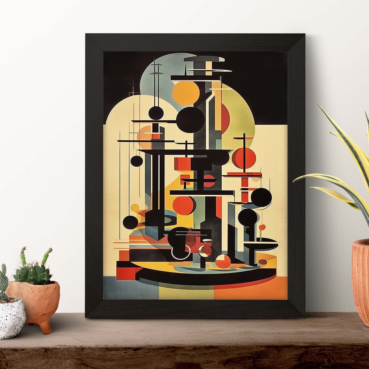 Póster Estilo Bauhaus de Objeto Vanguardista